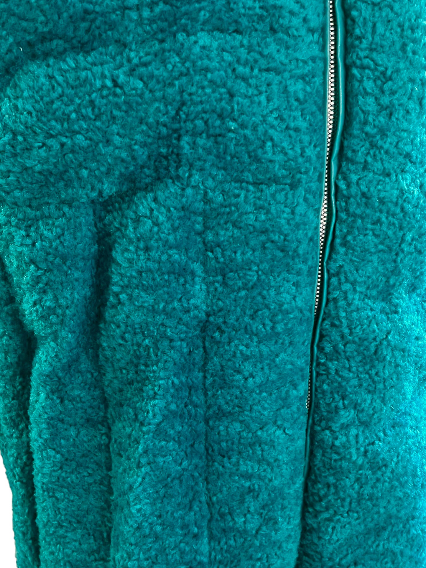 Bottega Veneta Size L Teal Shearling Vest