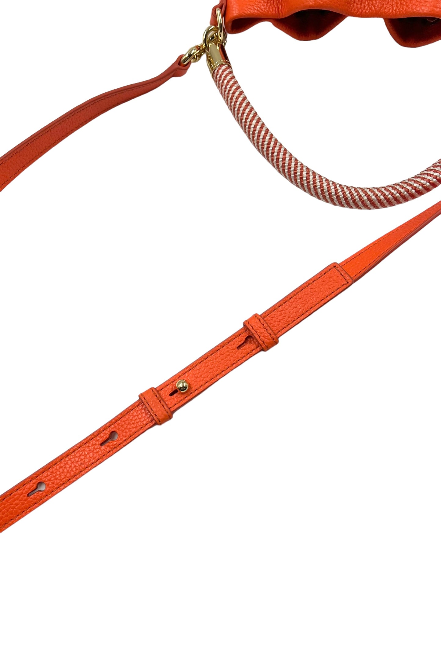 Marc Jacobs Electric Orange Leather 'The Bucket Bag' Shoulder Bag