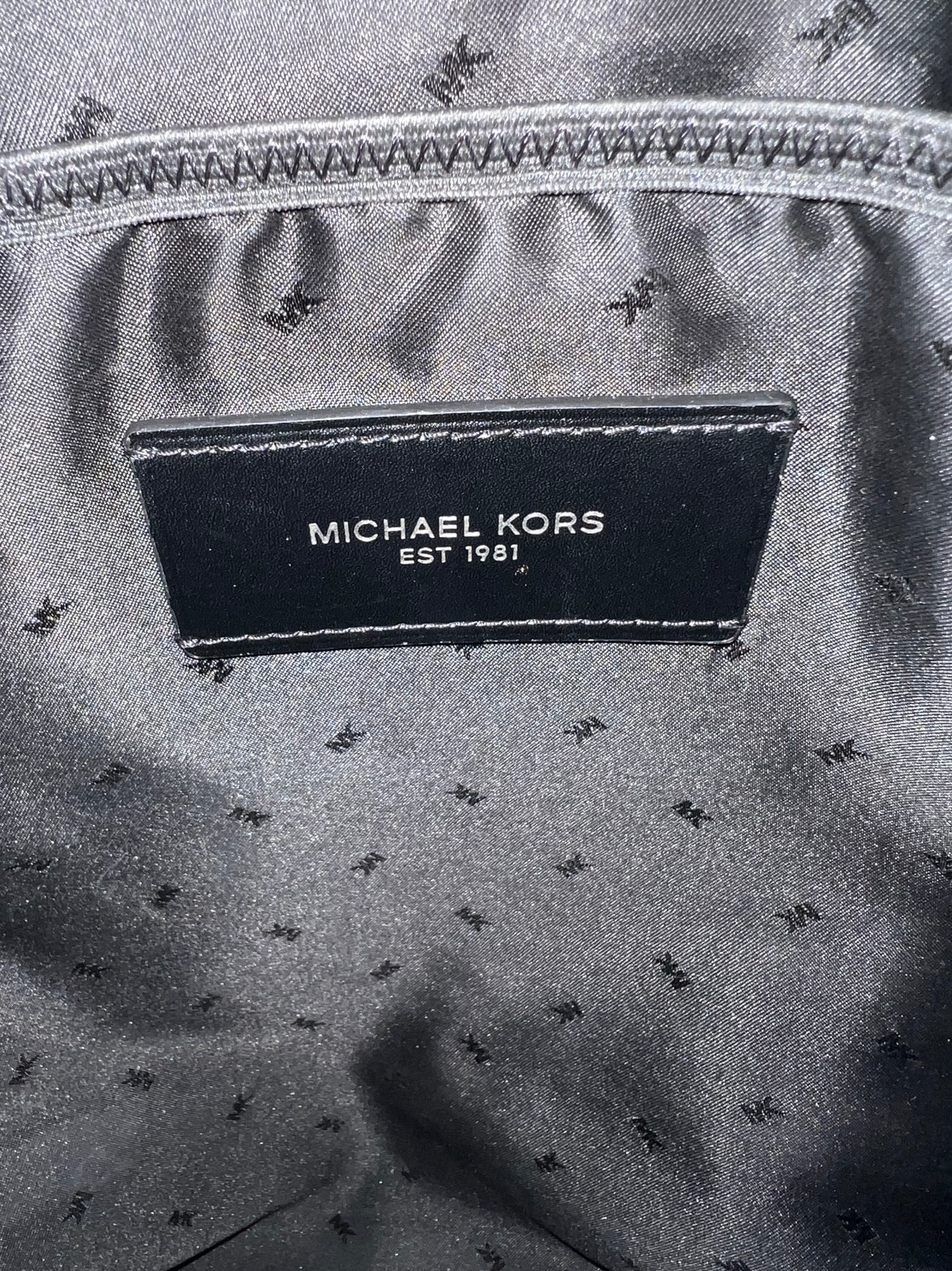 Michael Kors Black Kent Camo Nylon Tech Backpack