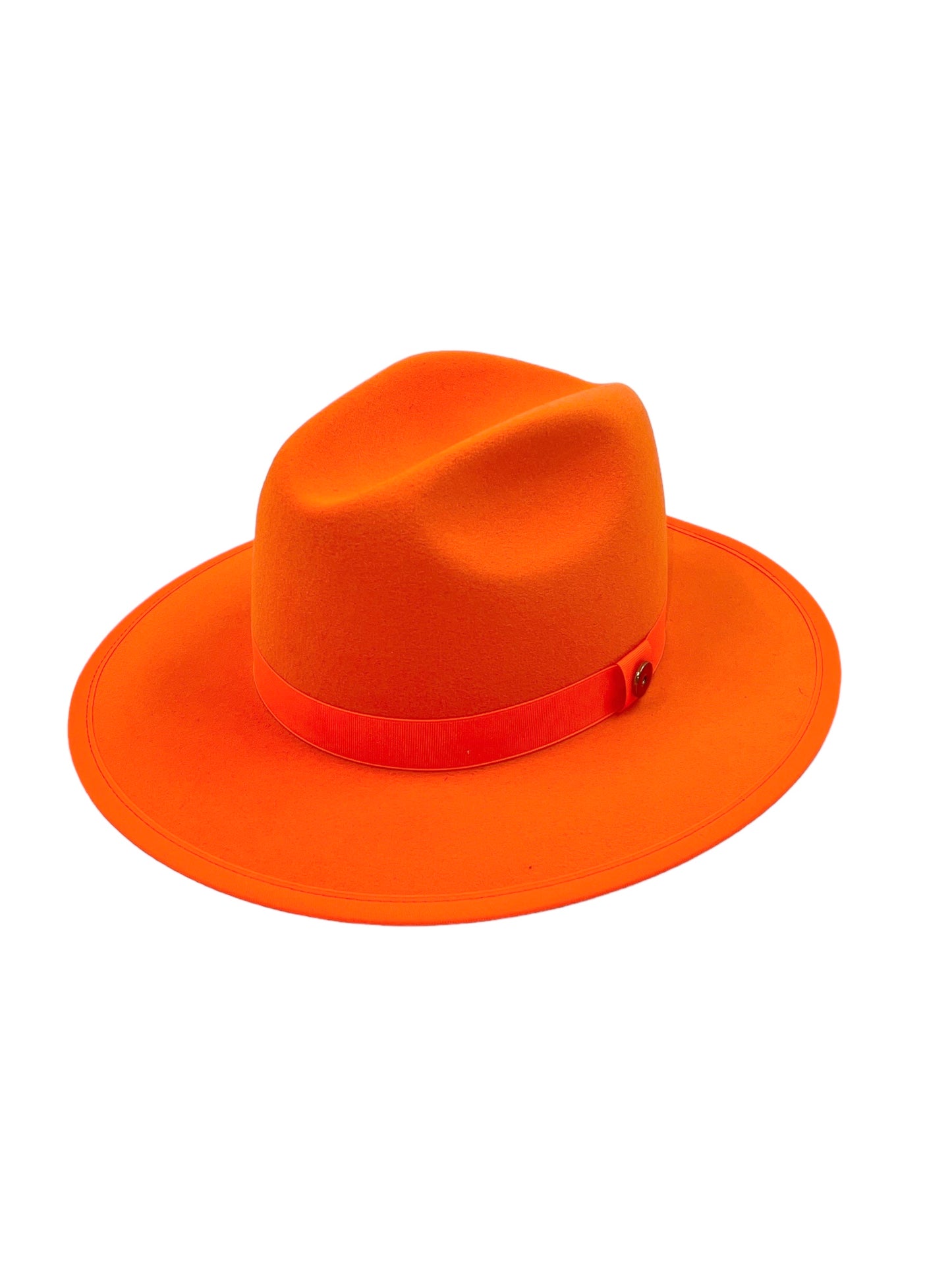 Keith James Size Large Tiger Orange Queen Fedora