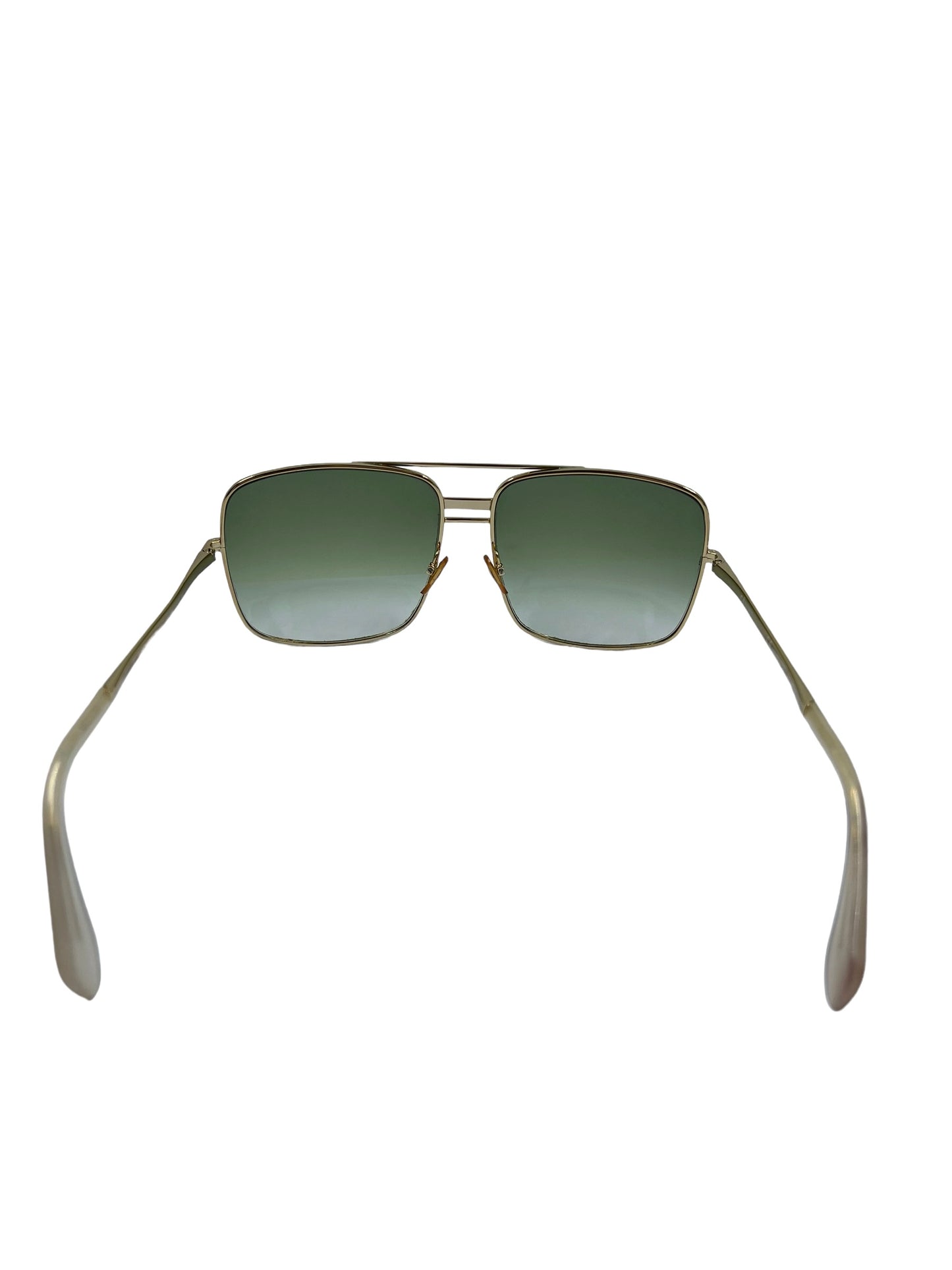 Celine CL41808/S Gold Metal Frame Square Sunglasses