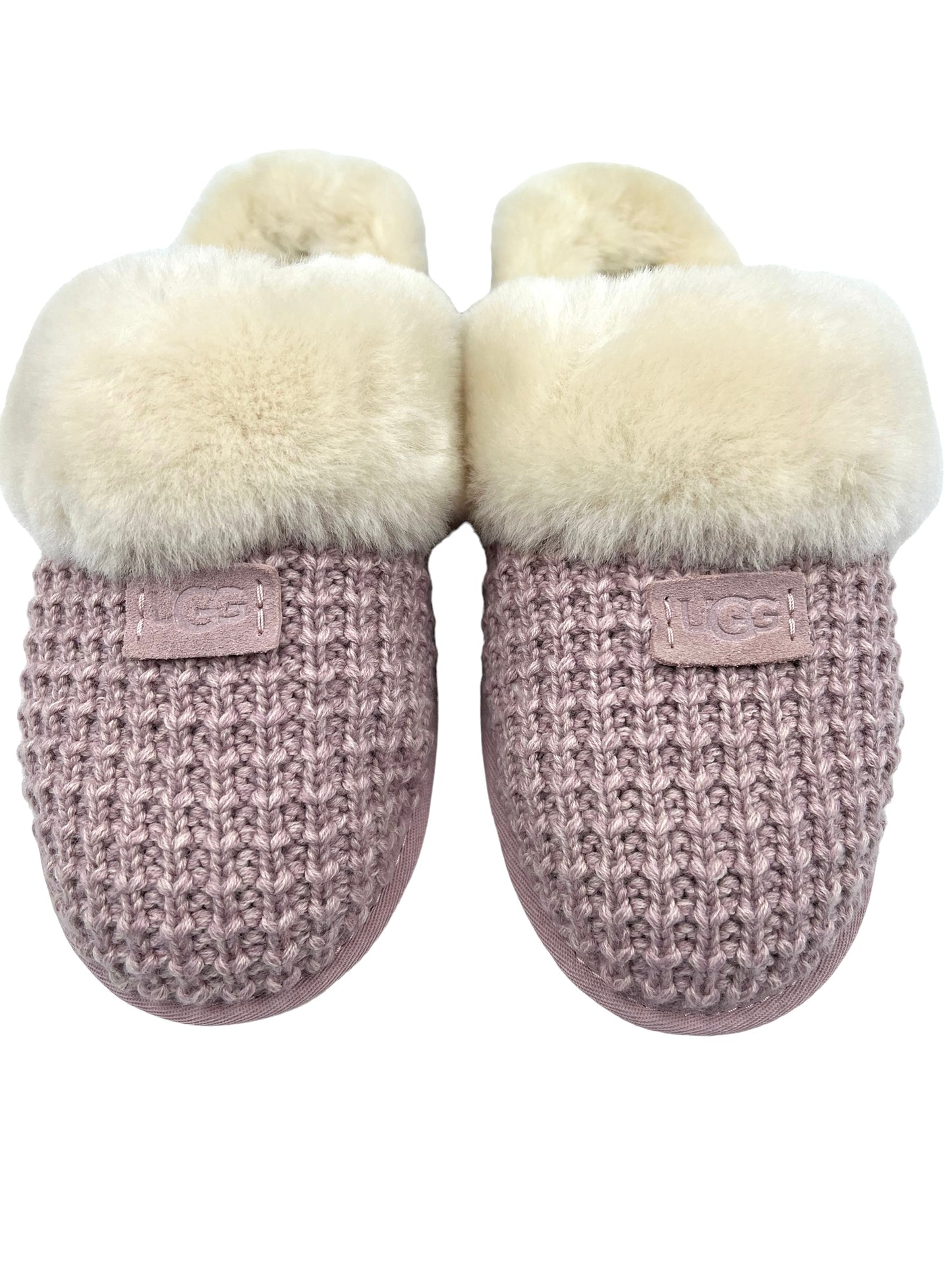 Ugg Size 11 Pink Cozy Knit Slippers