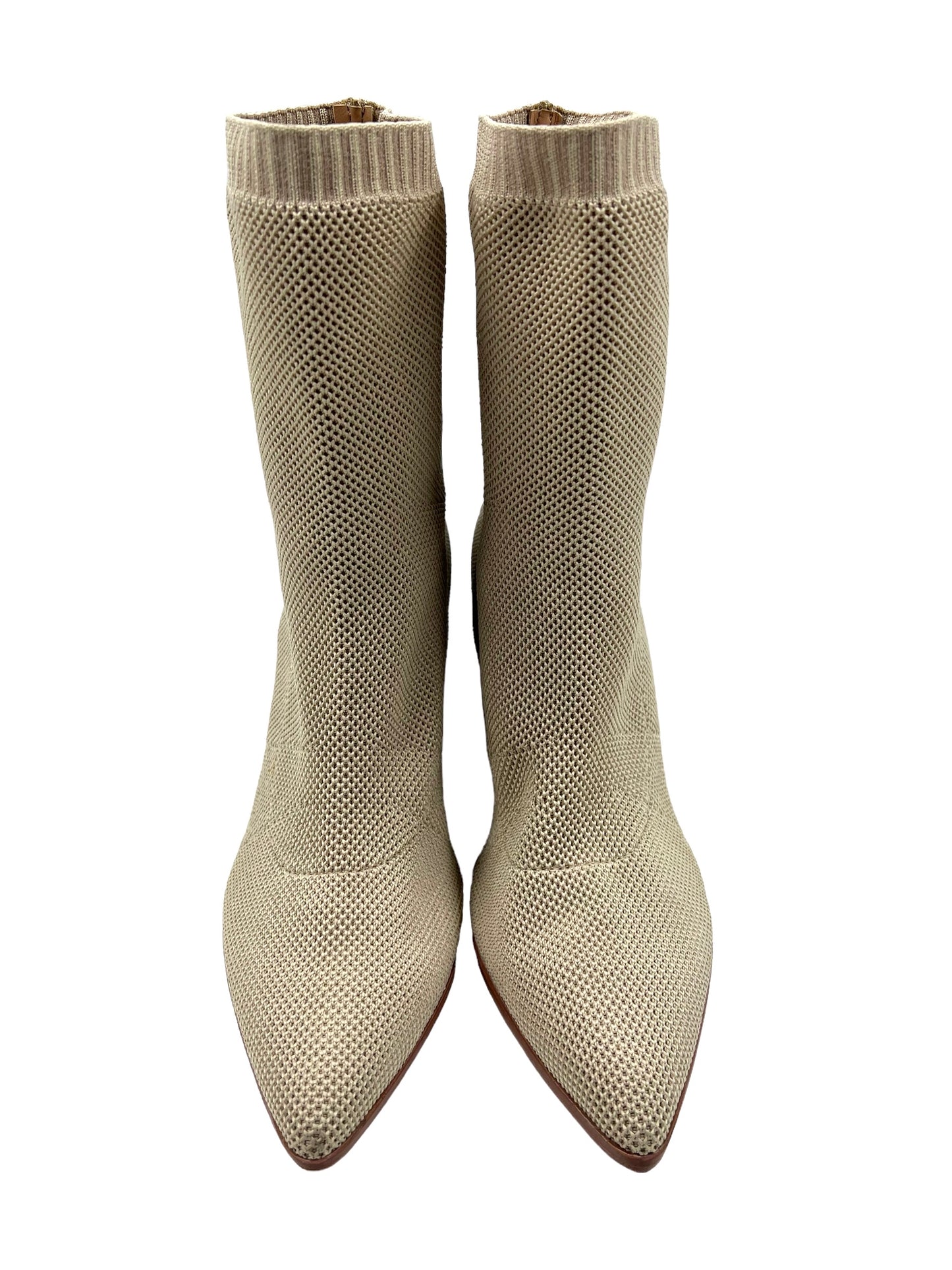 Schutz Size 9 Eggshell Dae Knit Booties