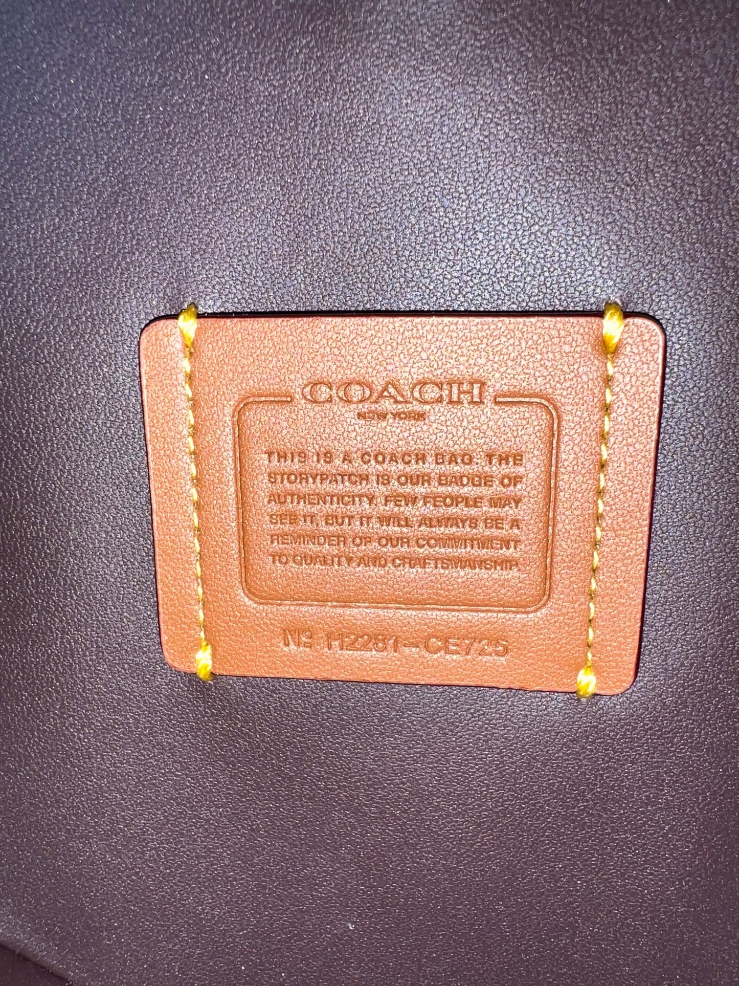 Coach Black Leather Quilted Heart Crossbody