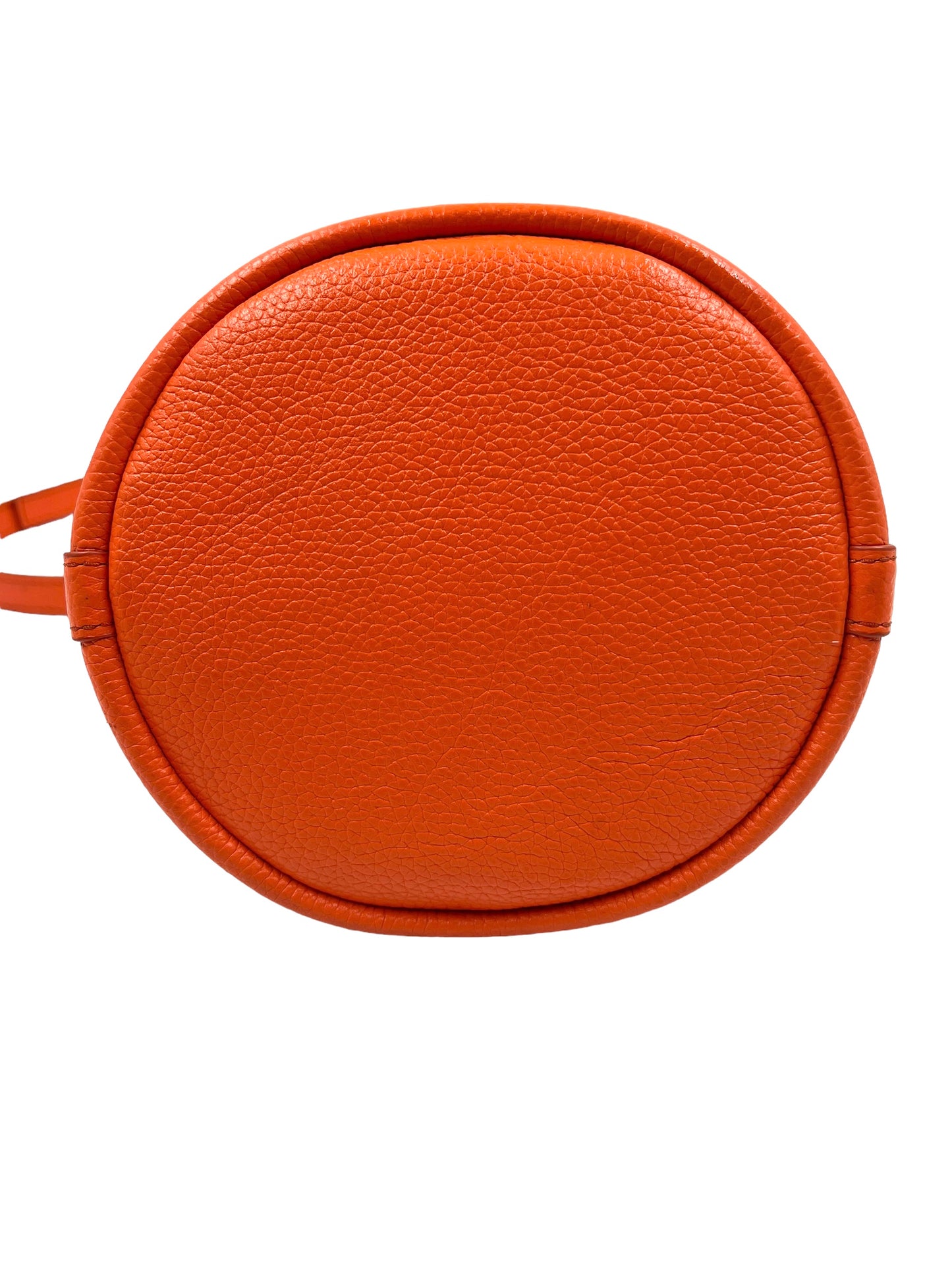Marc Jacobs Electric Orange Leather 'The Bucket Bag' Shoulder Bag