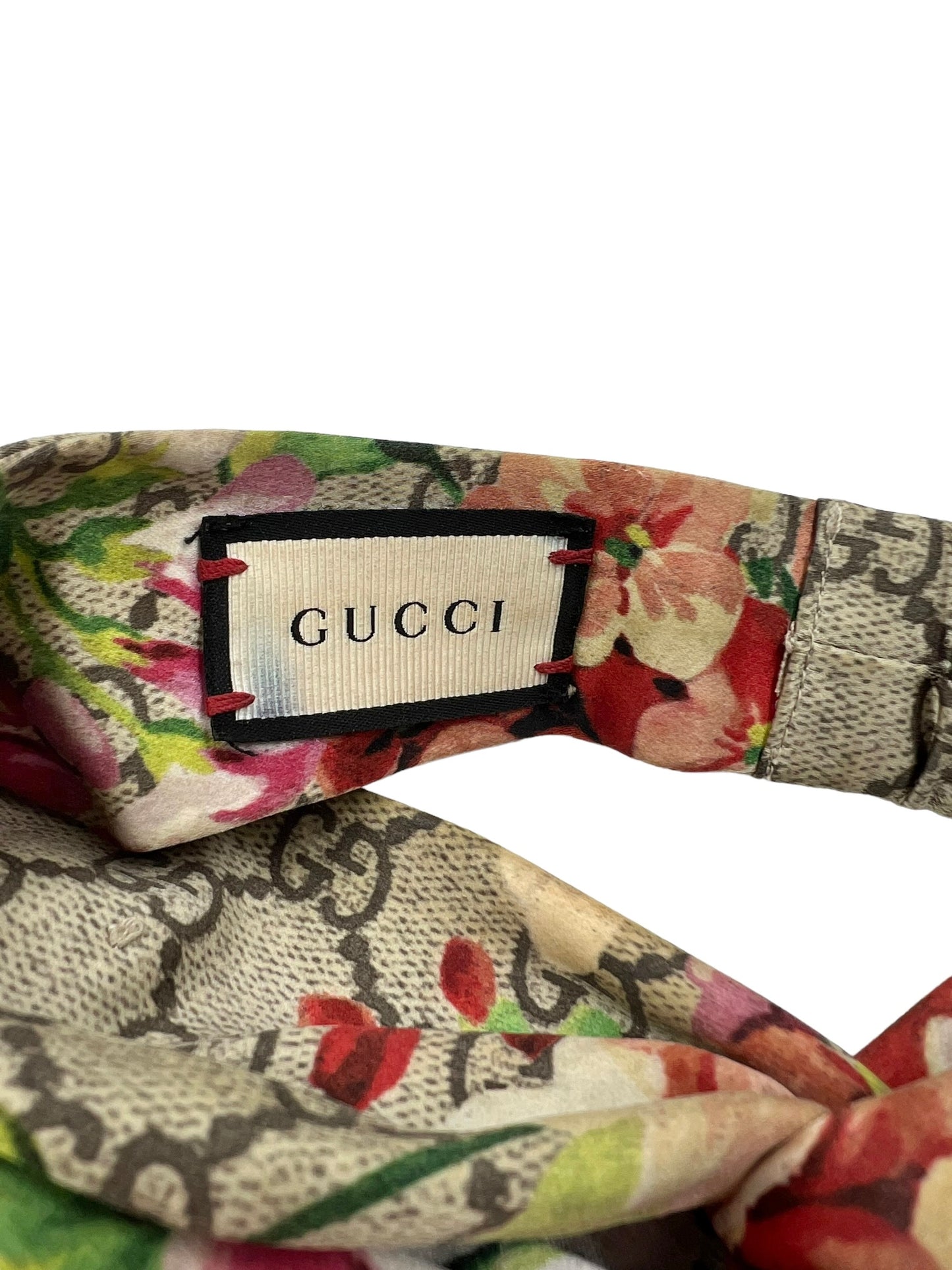 Gucci GG Logo Silk Floral Blooms Headband