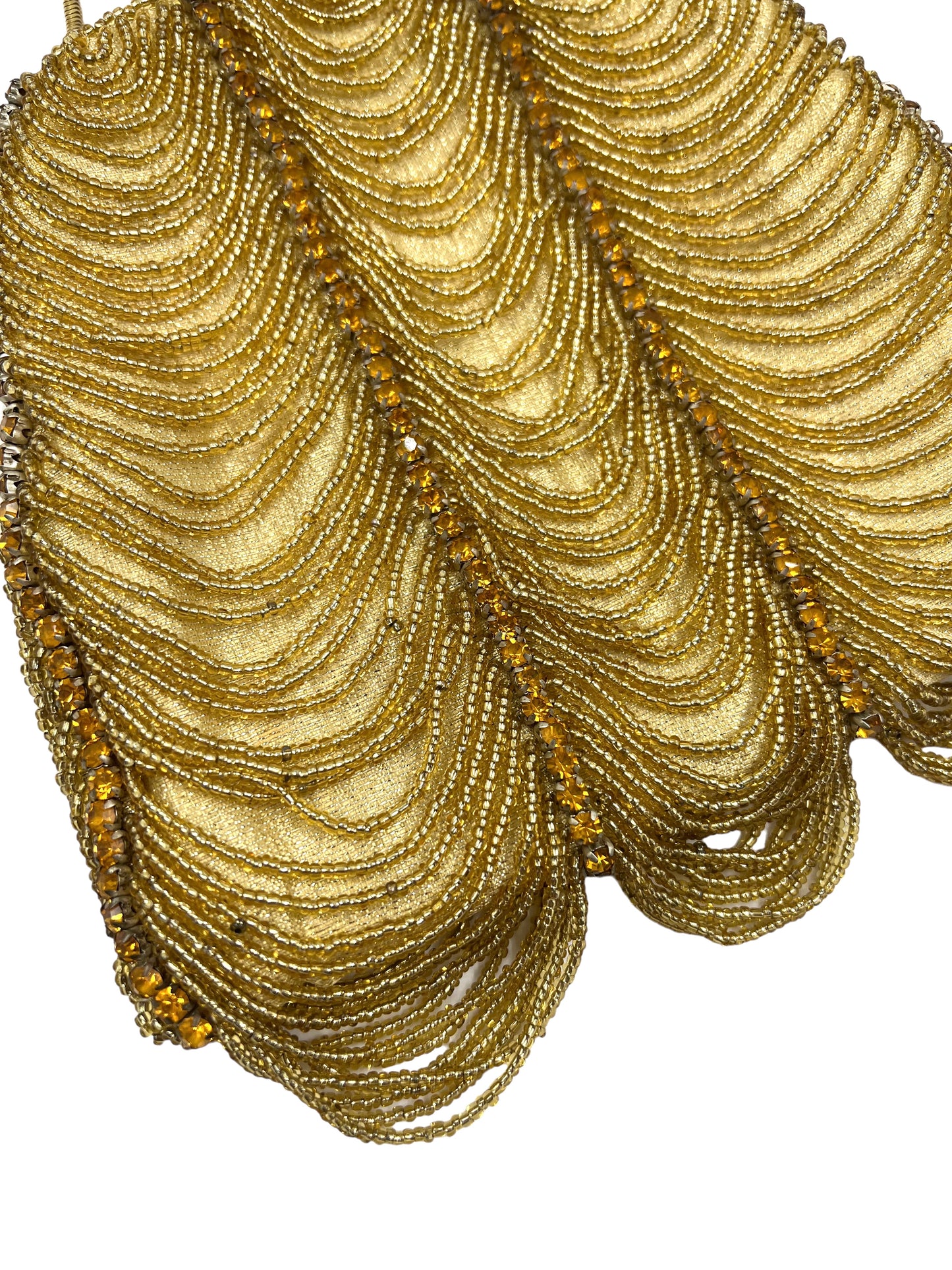 Walborg Vintage Gold Beaded Embellished Evening Bag