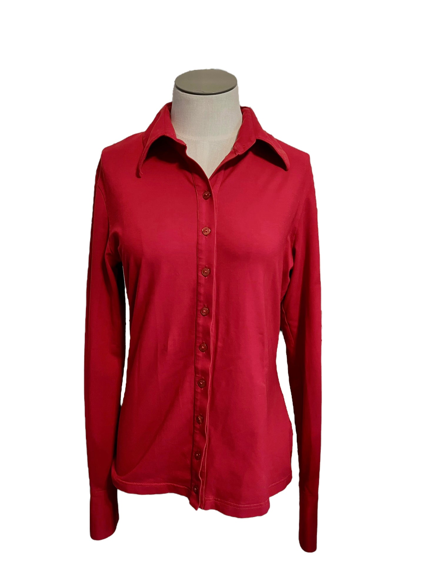 Anne Fontaine Size 42 Red Nuage Shirt