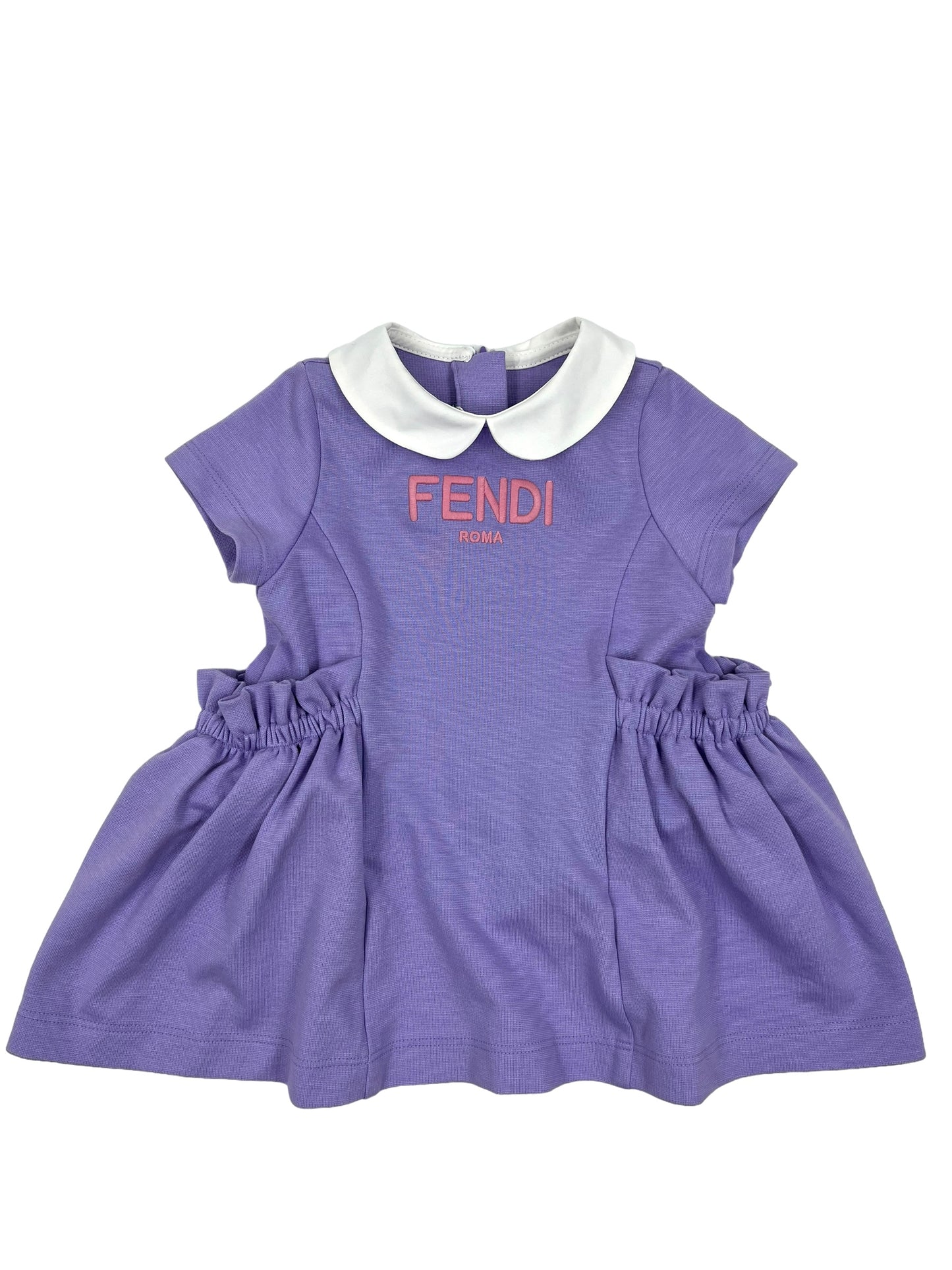 Fendi Baby Girl Size 3M Purple Logo Dress