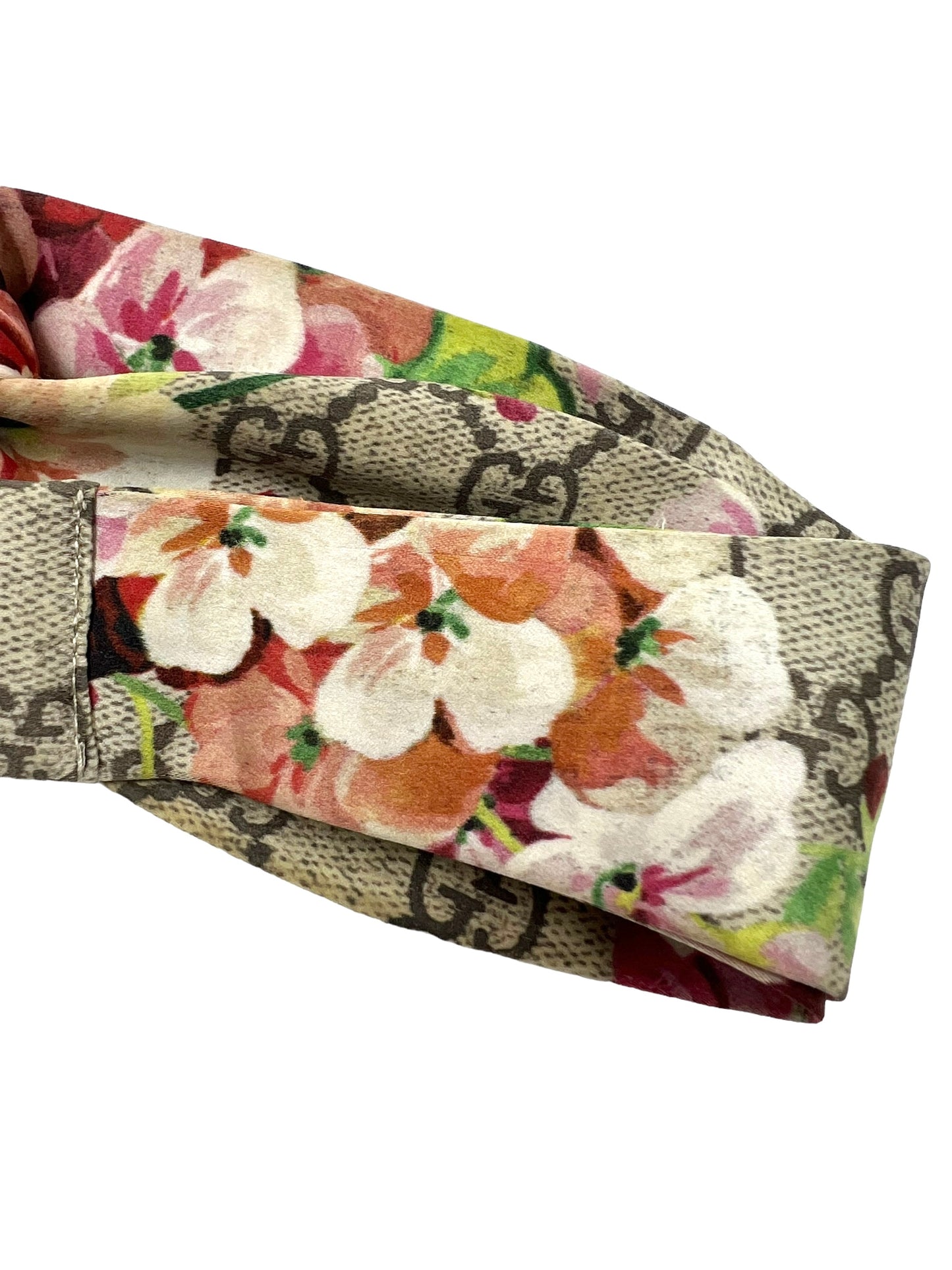 Gucci GG Logo Silk Floral Blooms Headband