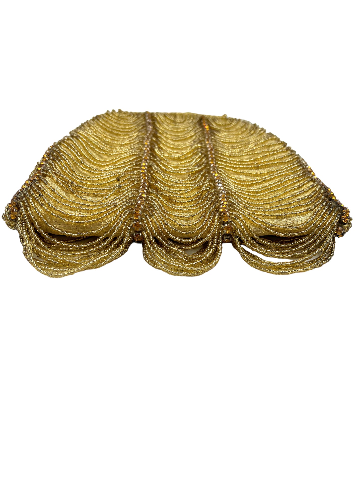 Walborg Vintage Gold Beaded Embellished Evening Bag