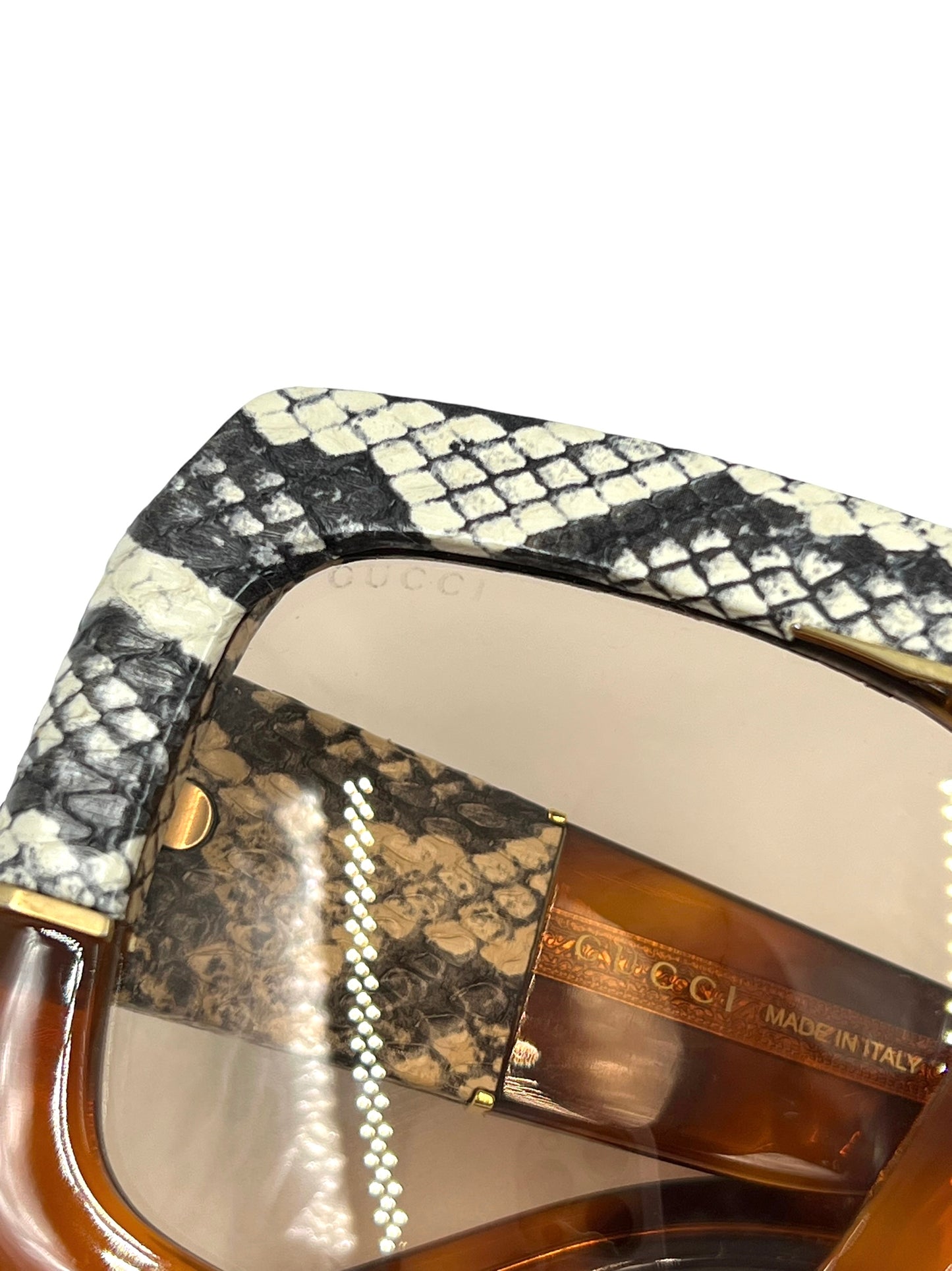 Gucci GG0484S Tortoise Snake Fantasy Sunglasses