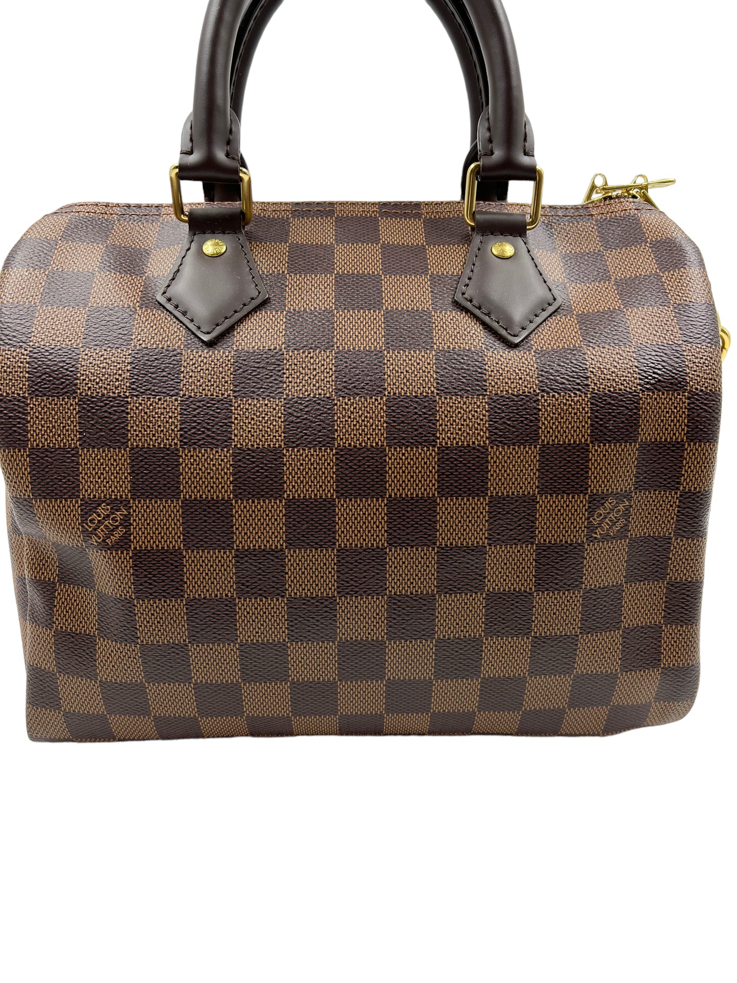 Louis Vuitton Damier Ebene Speedy 25 Bandouliere Handbag