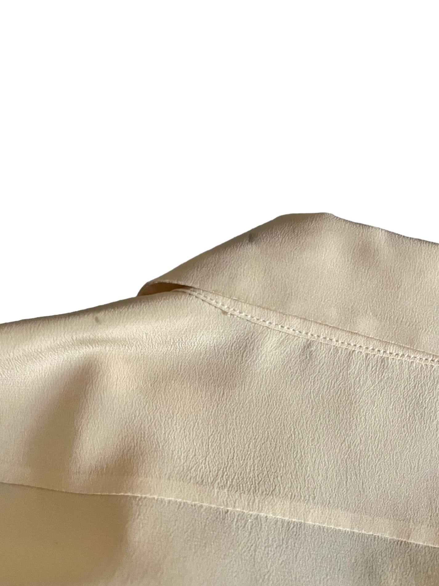 Stella McCartney Silk Crepe Tiger Embroidered Arlo Size 36 Button Down Shirt