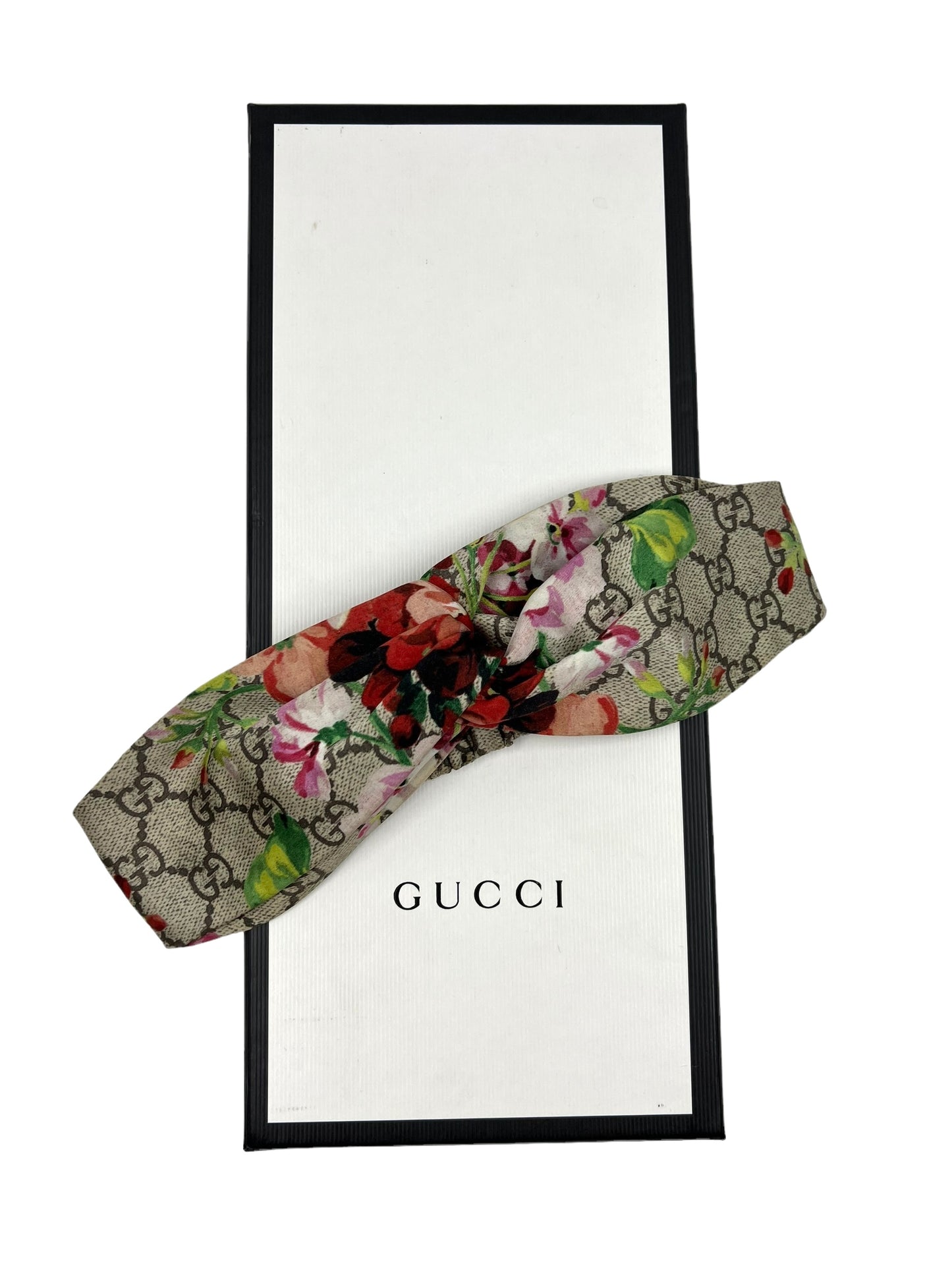Gucci GG Logo Silk Floral Blooms Headband