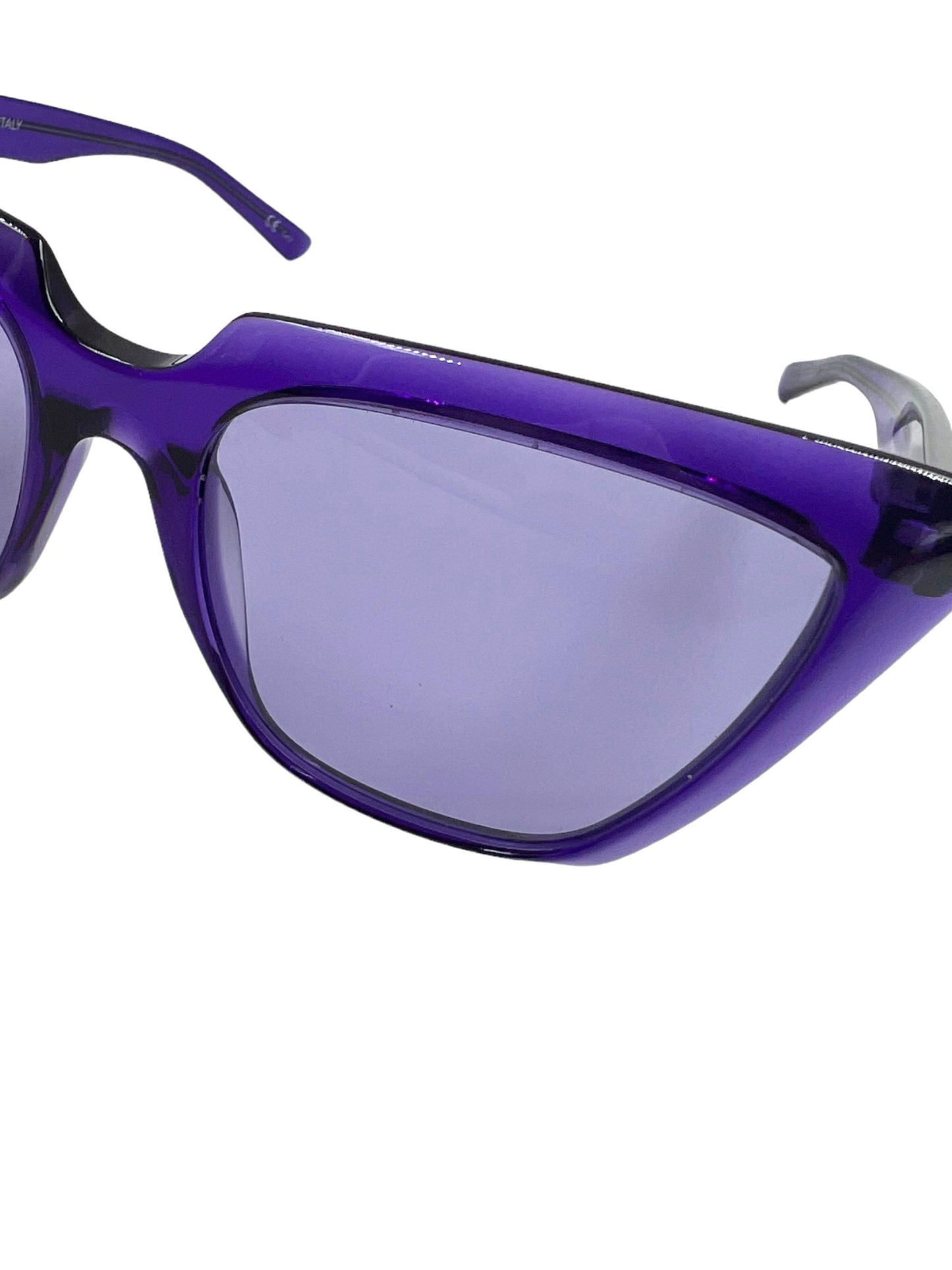 Balenciaga BB0046S 55mm Purple Squared Cat Eye Sunglasses