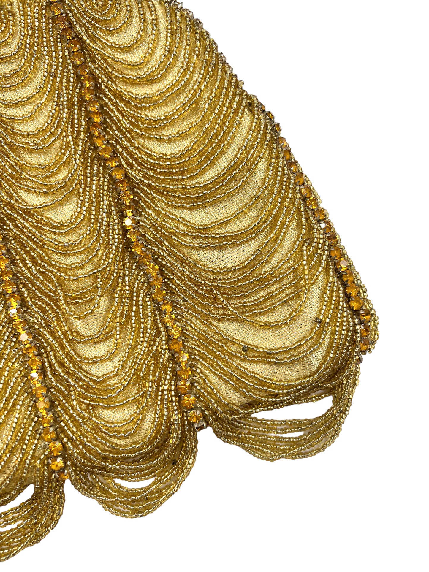 Walborg Vintage Gold Beaded Embellished Evening Bag