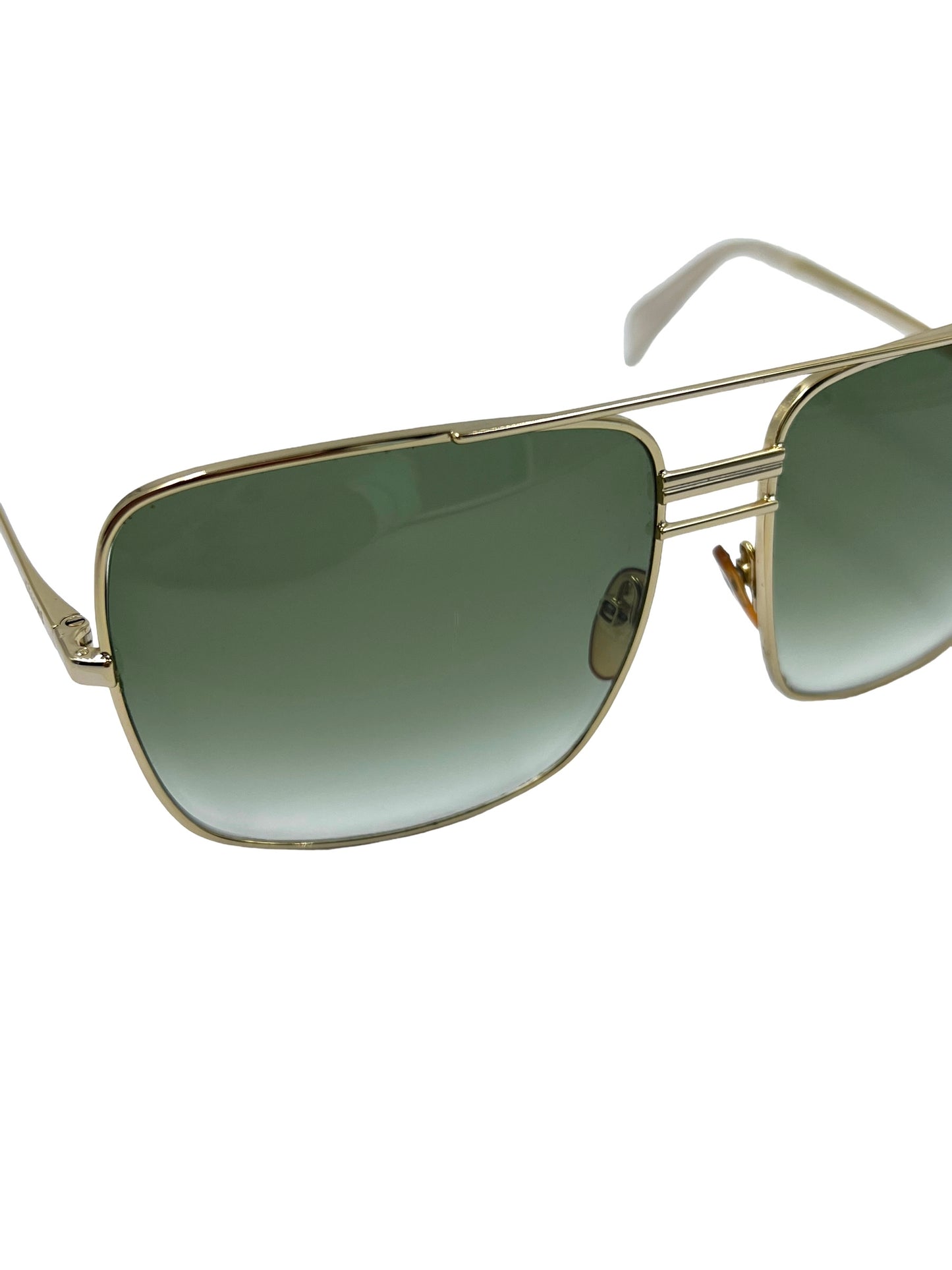 Celine CL41808/S Gold Metal Frame Square Sunglasses