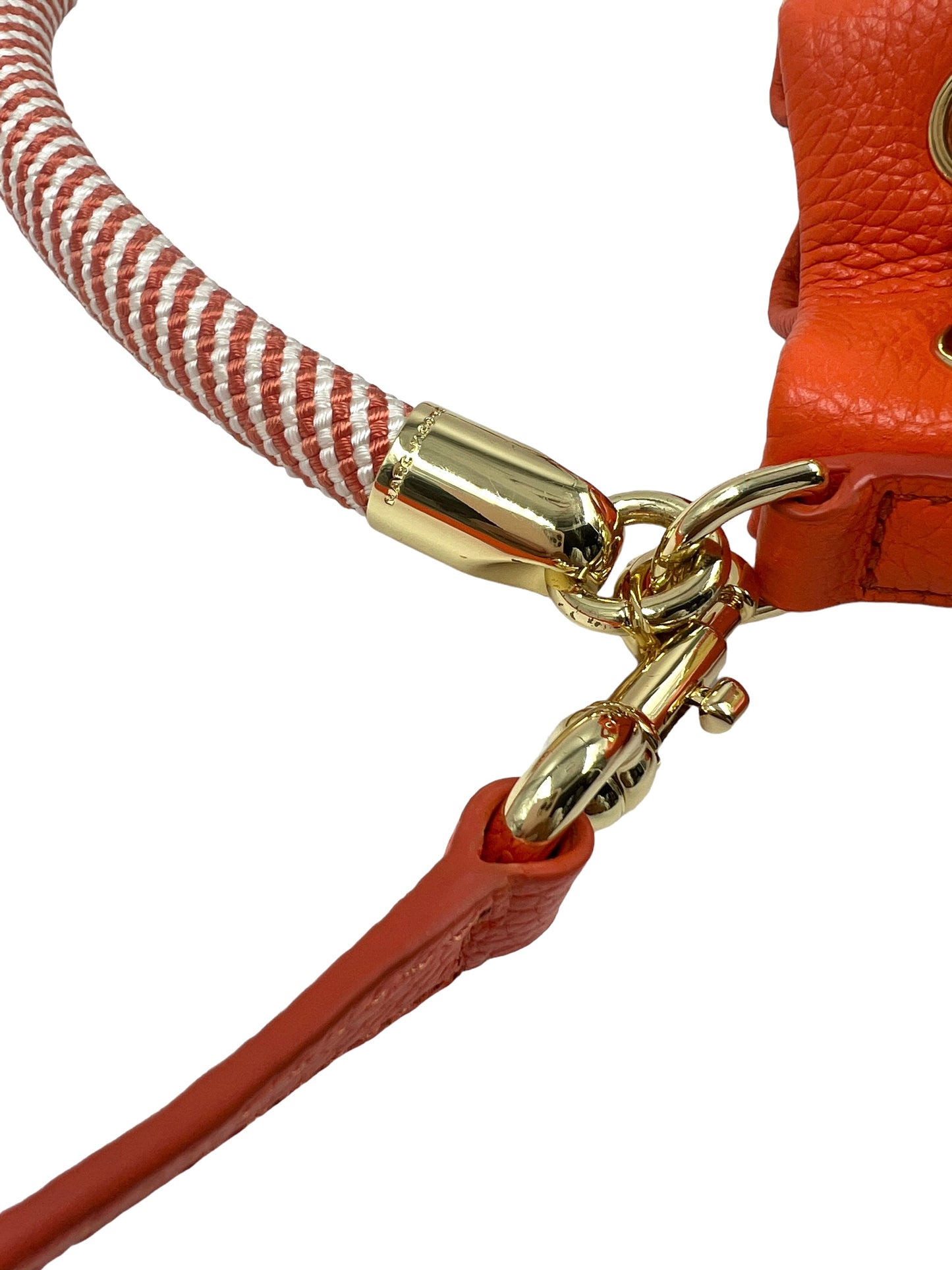 Marc Jacobs Electric Orange Leather 'The Bucket Bag' Shoulder Bag