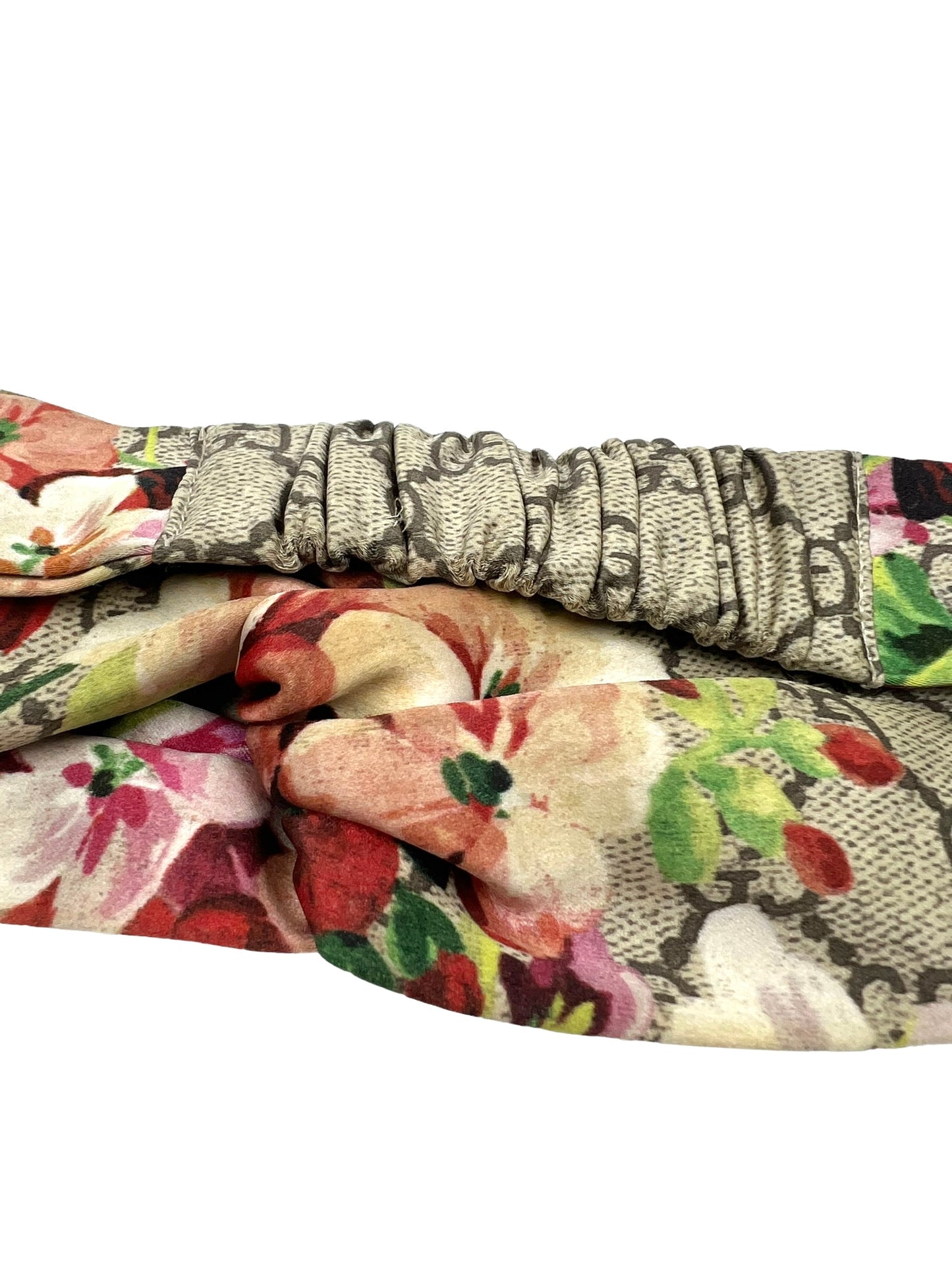 Gucci GG Logo Silk Floral Blooms Headband