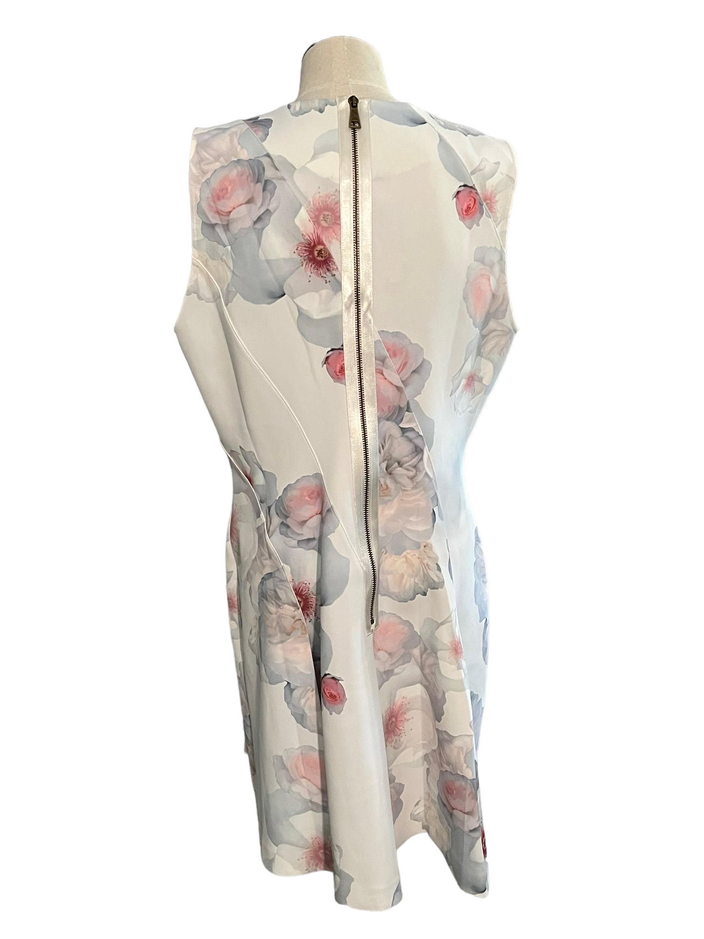 Ted Baker Size 12 Floral Neoprene Skater Dress