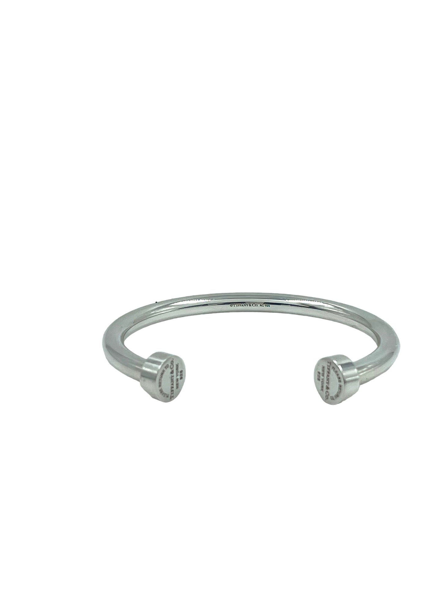 Tiffany & Co. Sterling Silver Narrow Circle Edge Cuff