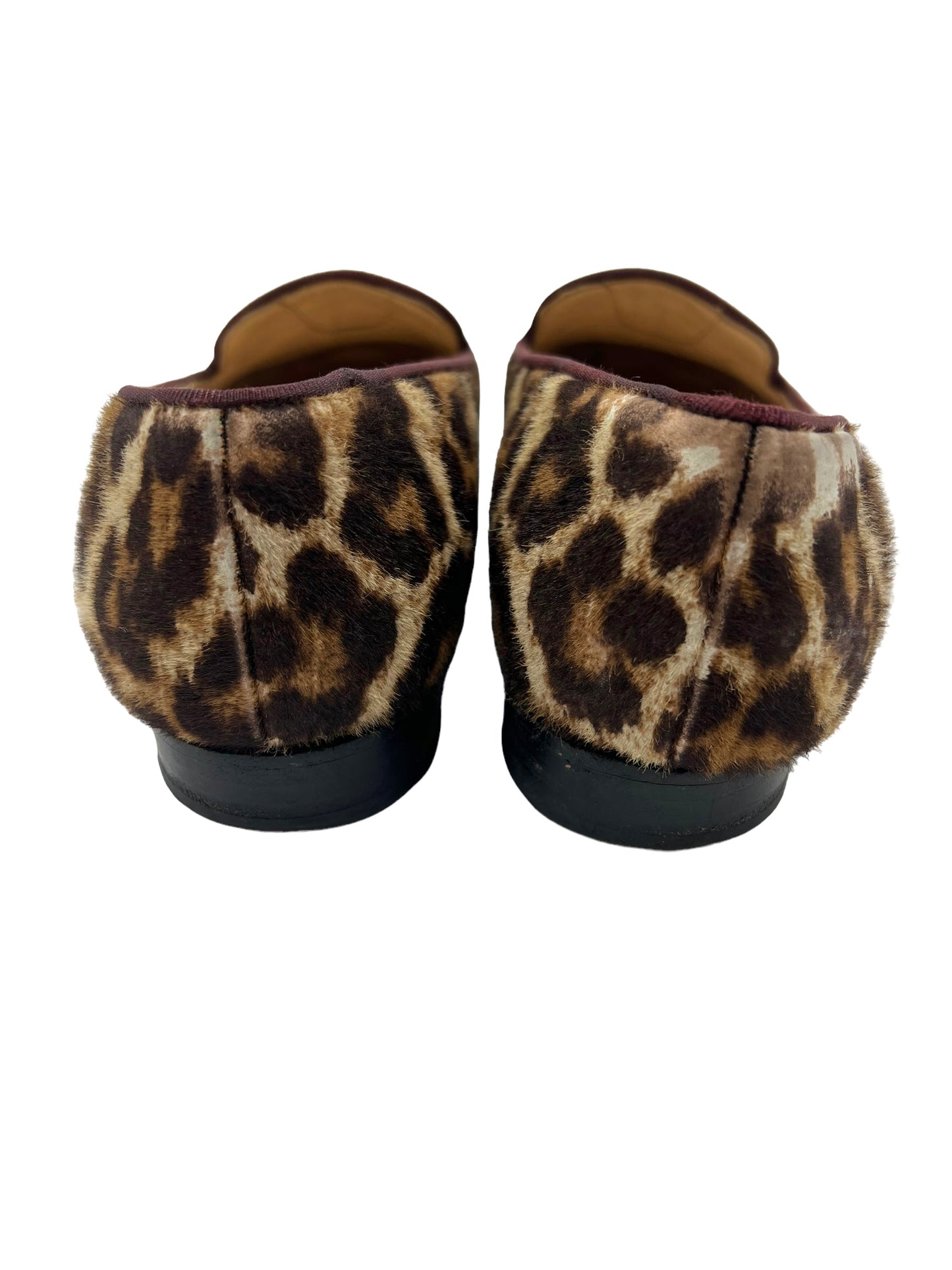 Christian Louboutin 'I Love My Loubies' Size 39.5 Leopard Print Loafers
