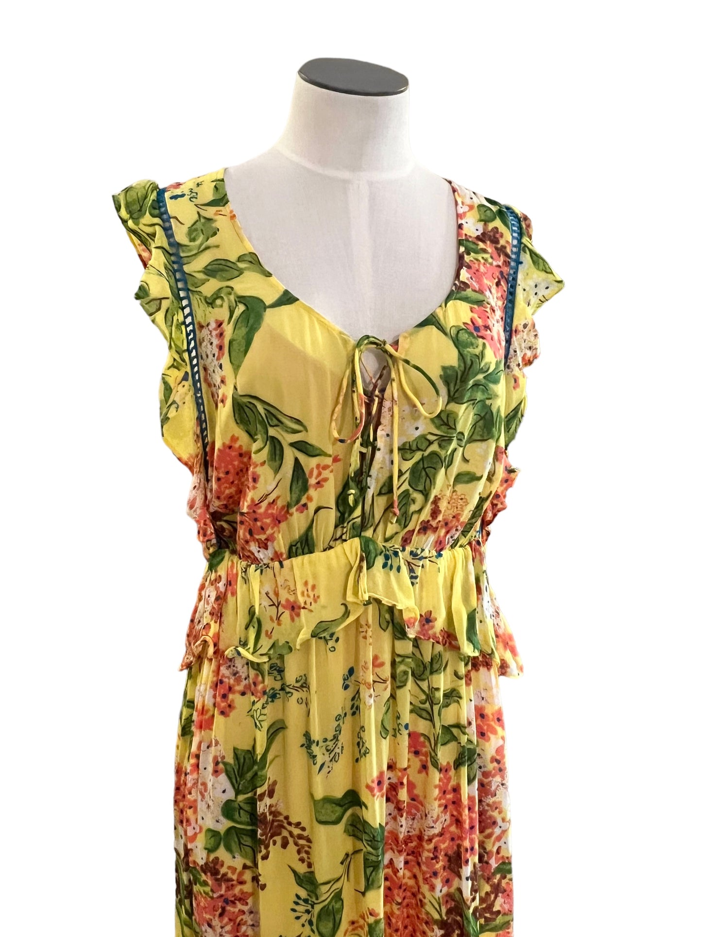PLENTY by Tracy Reese Yellow Floral Maxi Dress