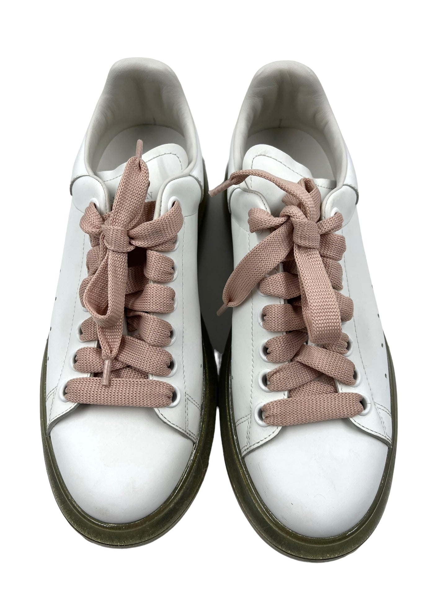 Alexander McQueen Size 39 White 'Larry' Sneakers