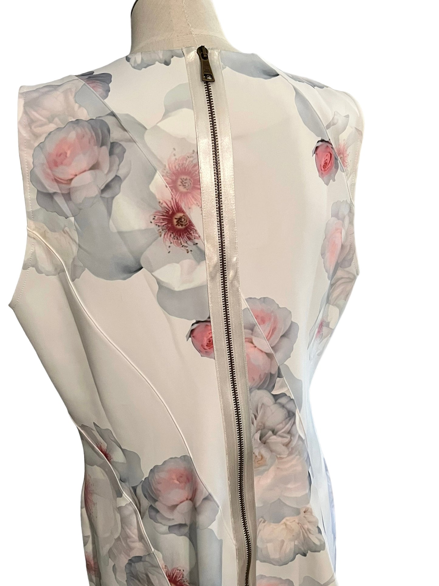 Ted Baker Size 12 Floral Neoprene Skater Dress