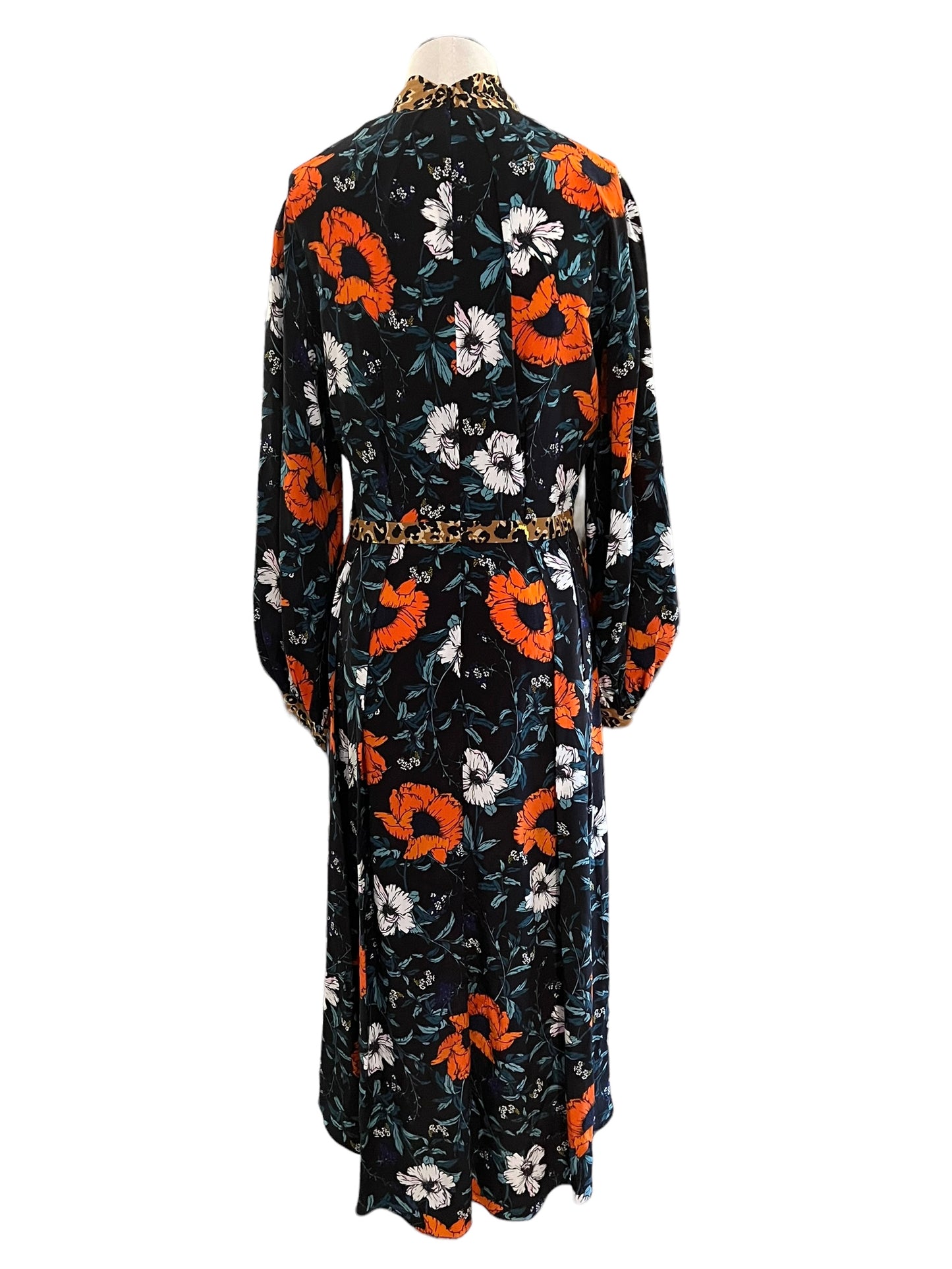 Hunter Bell Size 6 Silk Mixed Print Dress