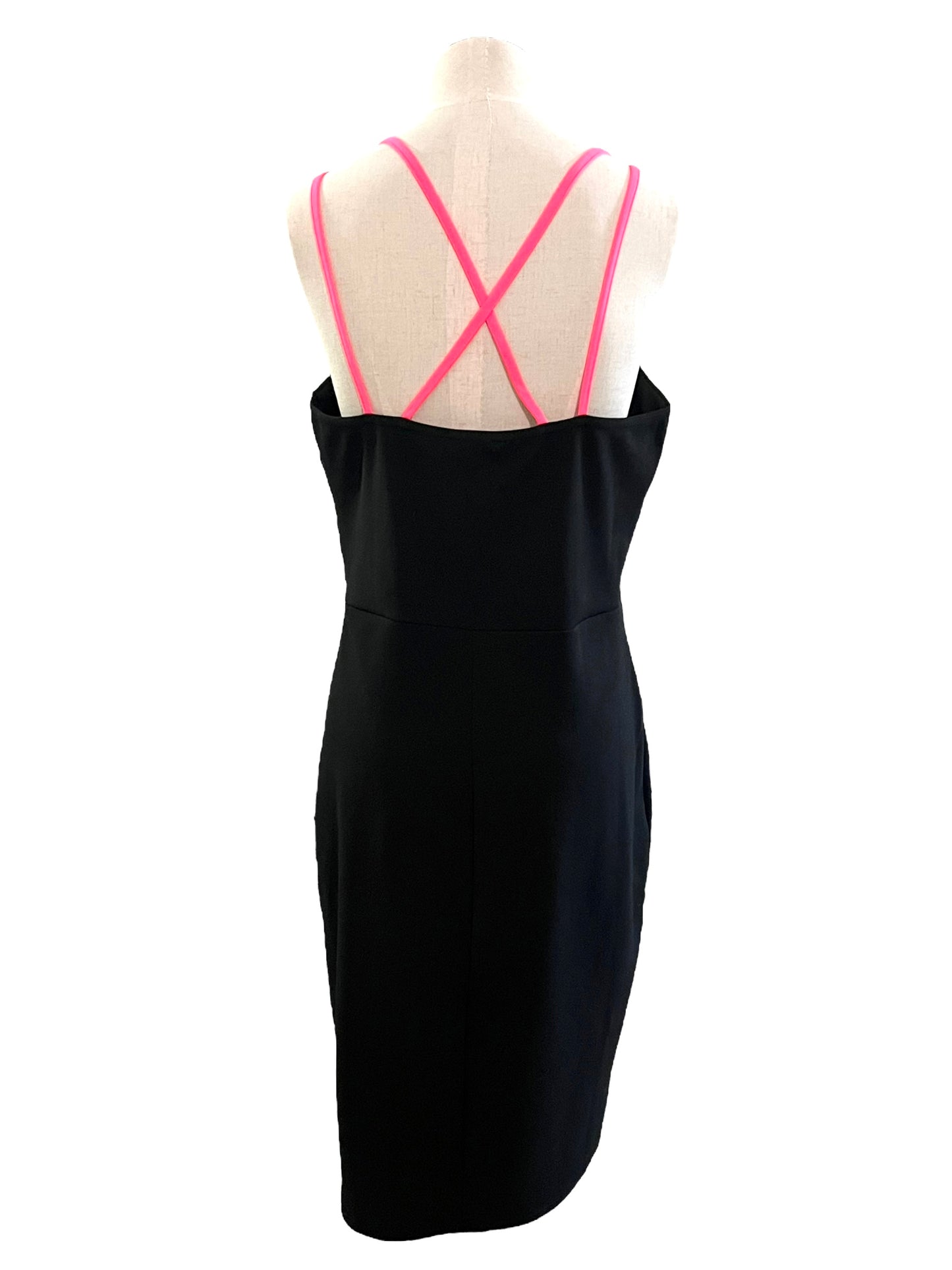 Venus Size L Black Ruffle Dress