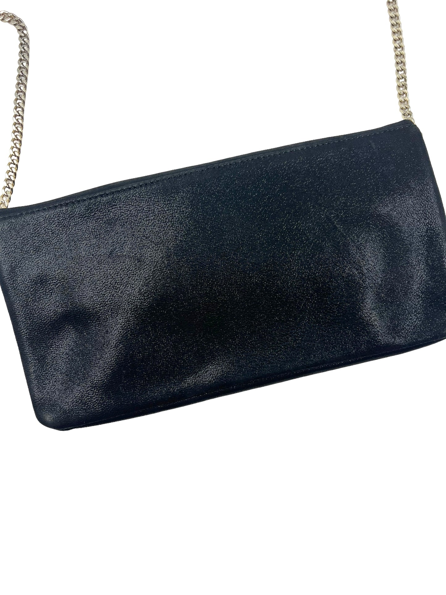 Reiss Black Beau Suede Clutch