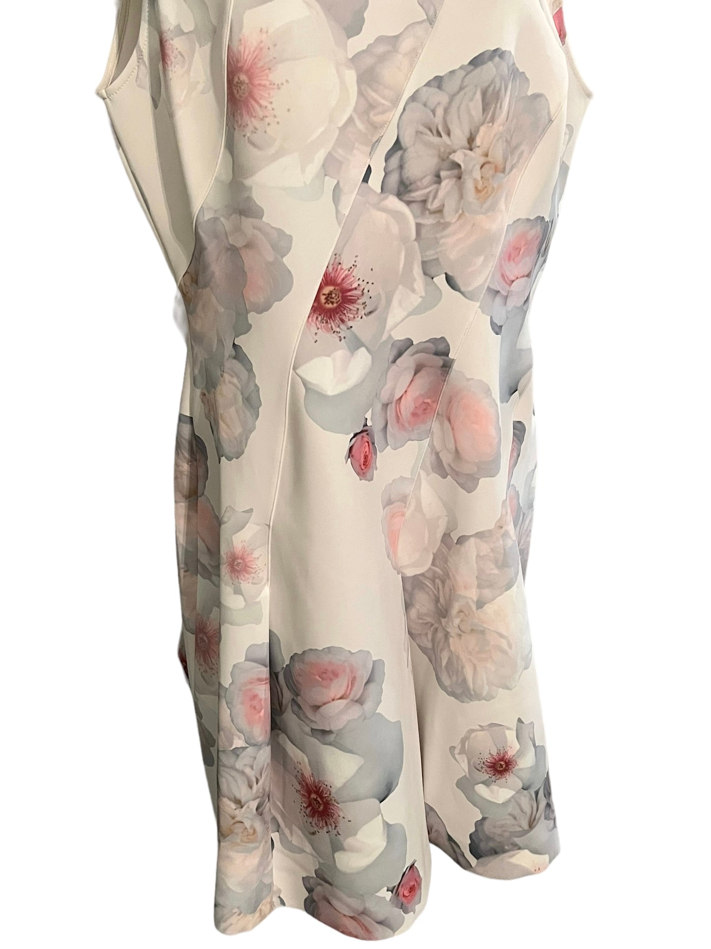 Ted Baker Size 12 Floral Neoprene Skater Dress