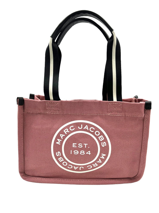 Marc Jacobs Dusty Rose Medium Signet Canvas Tote