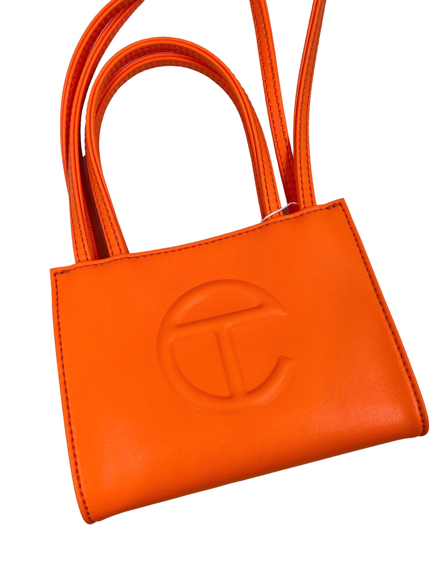 Telfar Orange Small Shopping Tote