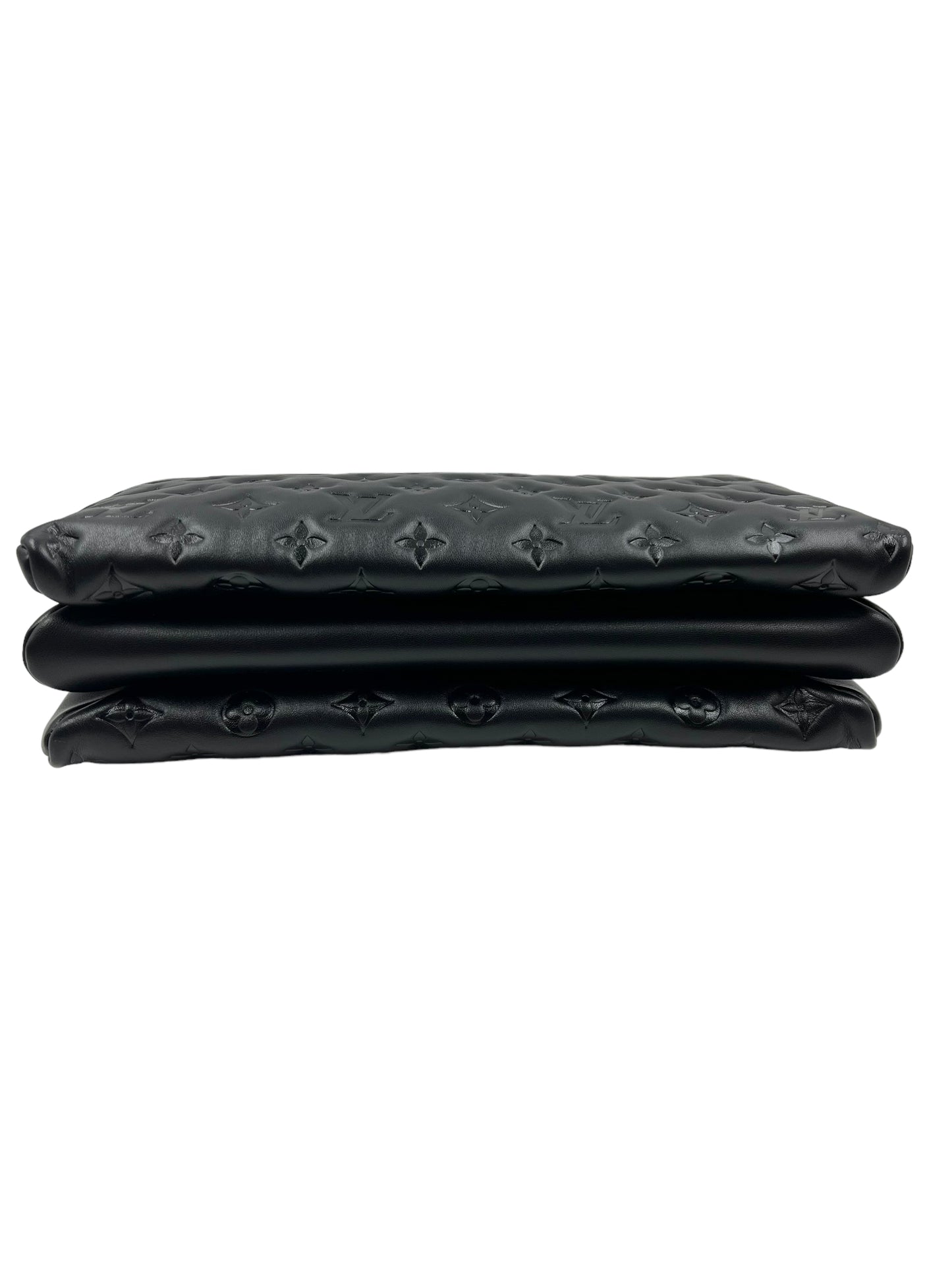 Louis Vuitton Black Lambskin Coussin MM Shoulder Bag