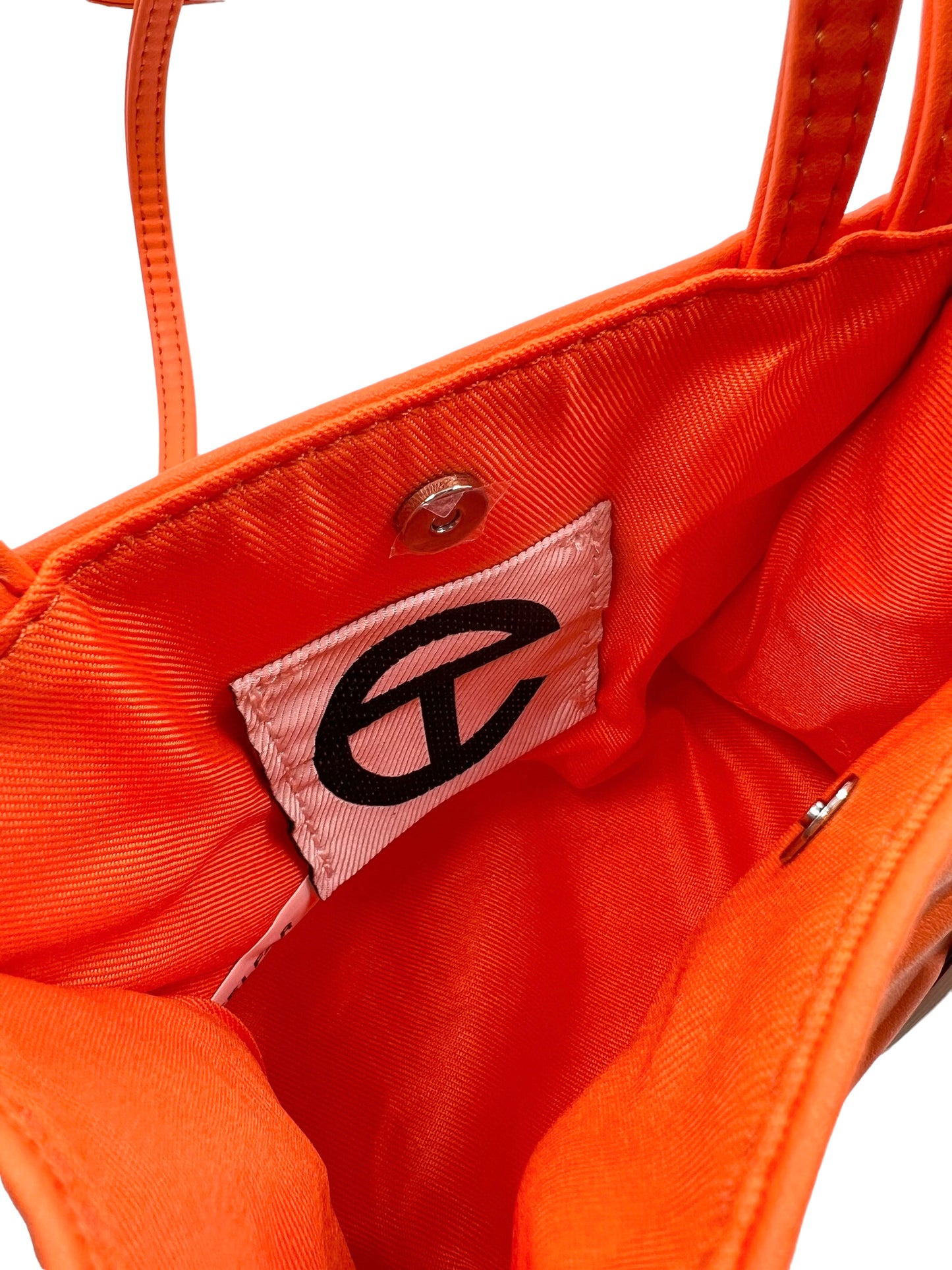 Telfar Orange Small Shopping Tote