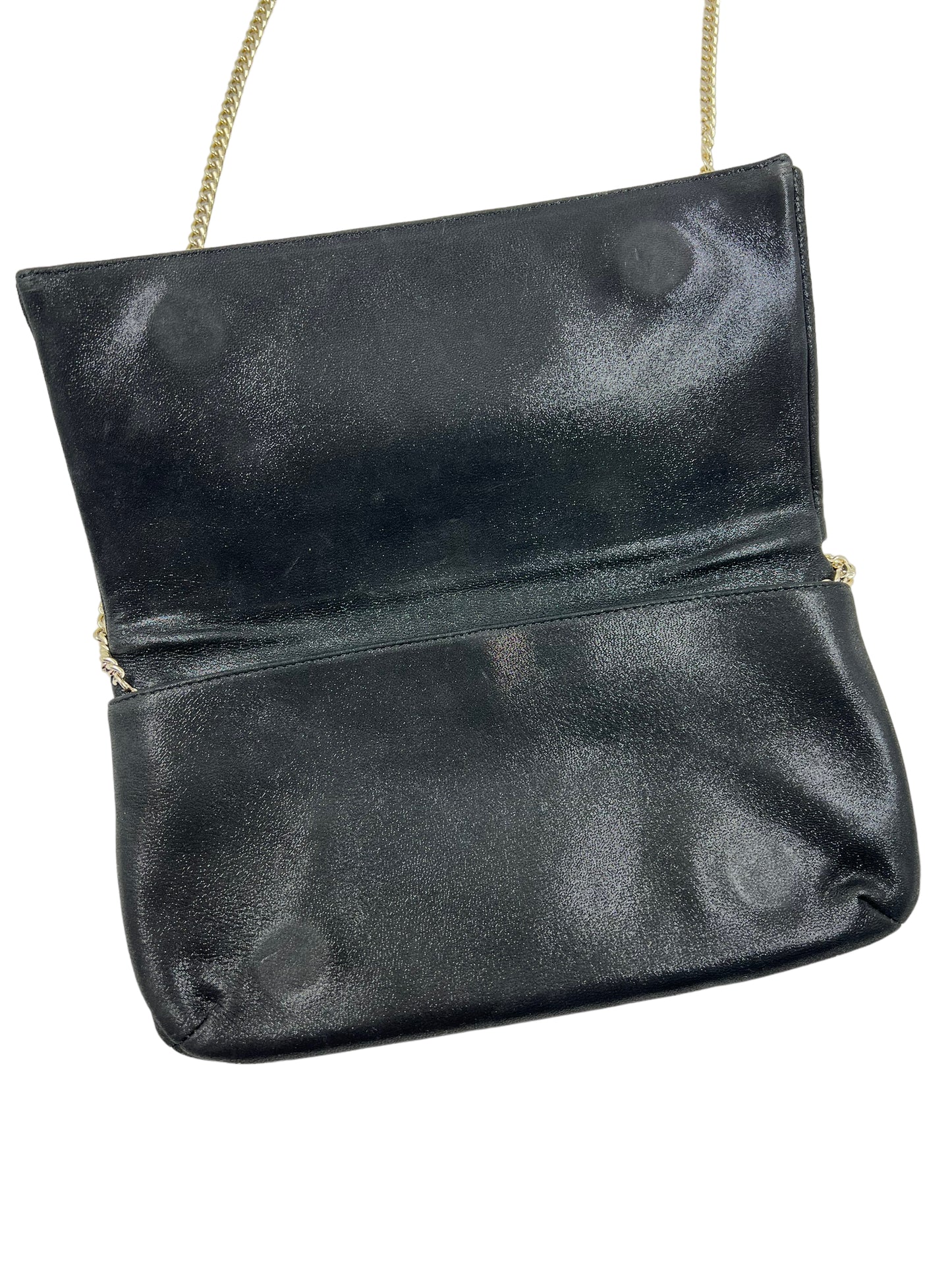 Reiss Black Beau Suede Clutch