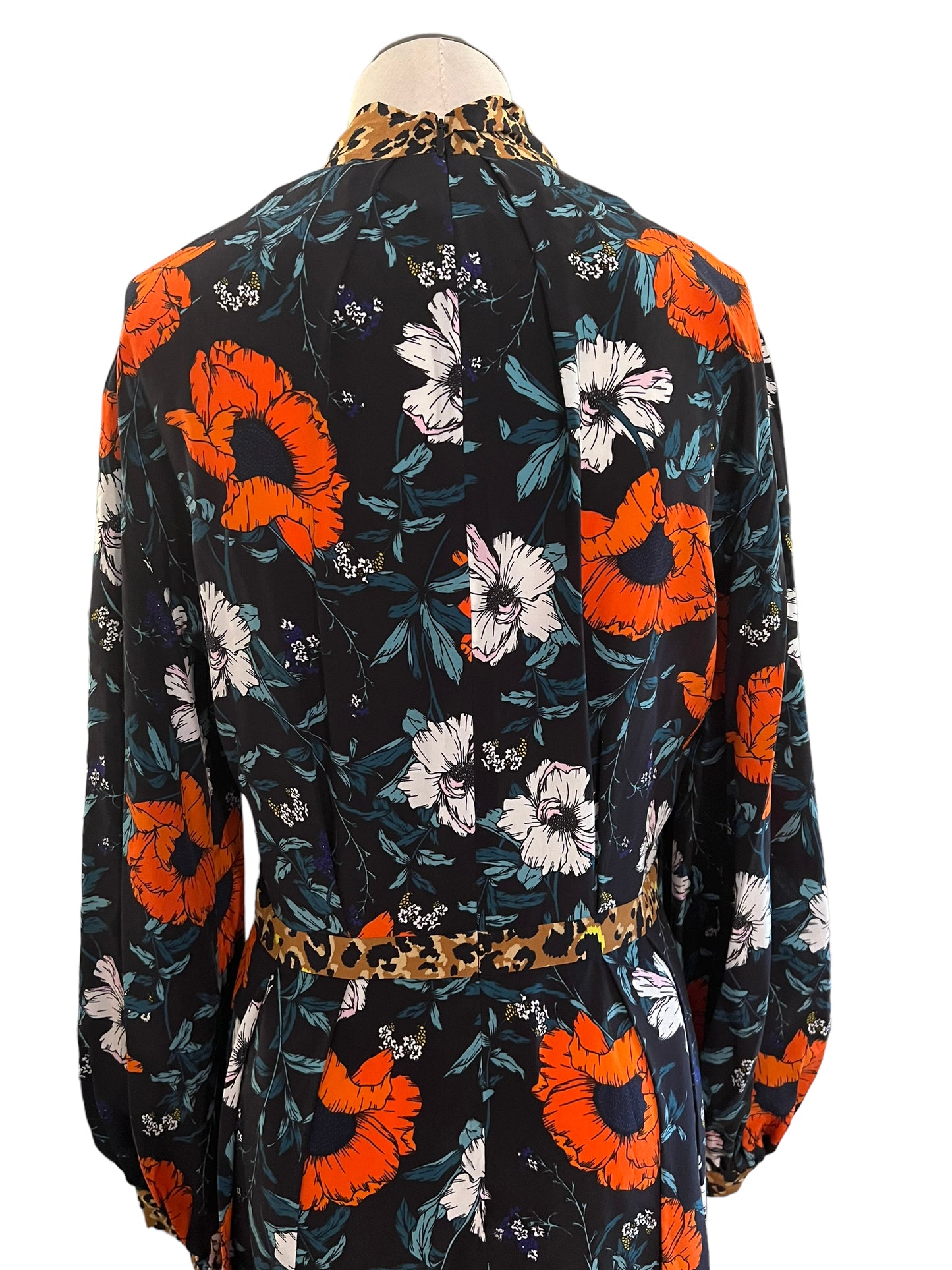 Hunter Bell Size 6 Silk Mixed Print Dress