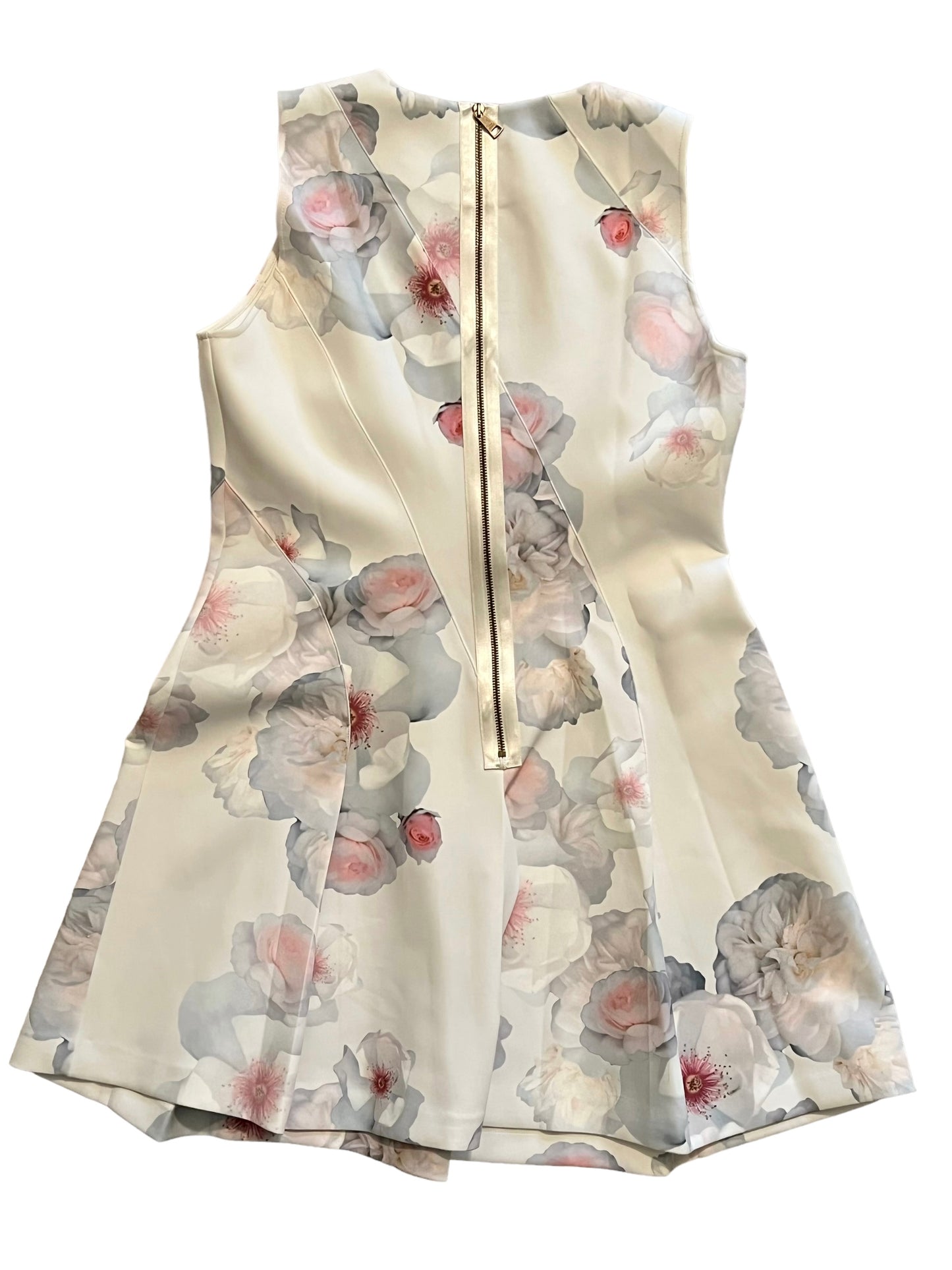 Ted Baker Size 12 Floral Neoprene Skater Dress