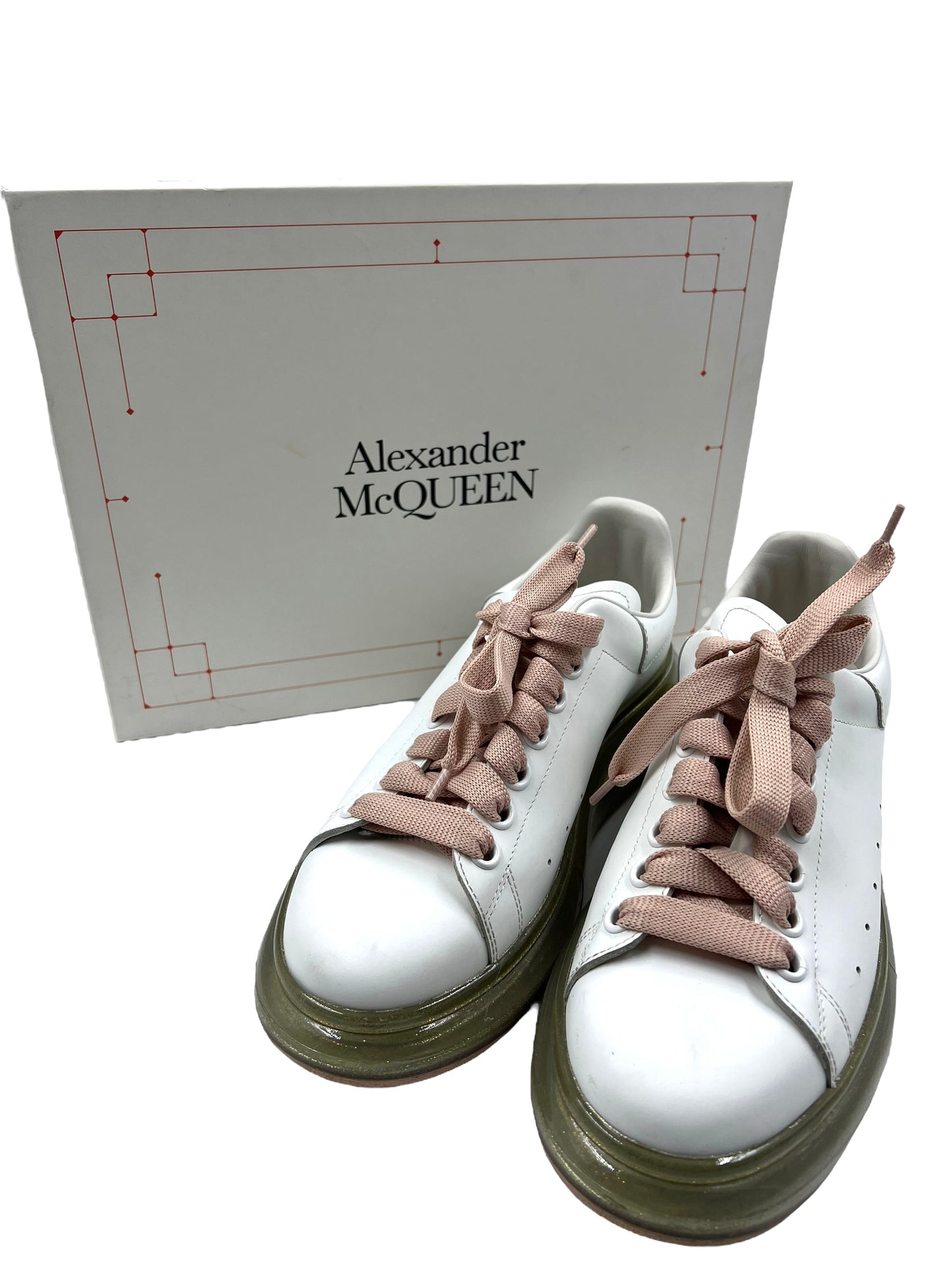 Alexander McQueen Size 39 White 'Larry' Sneakers