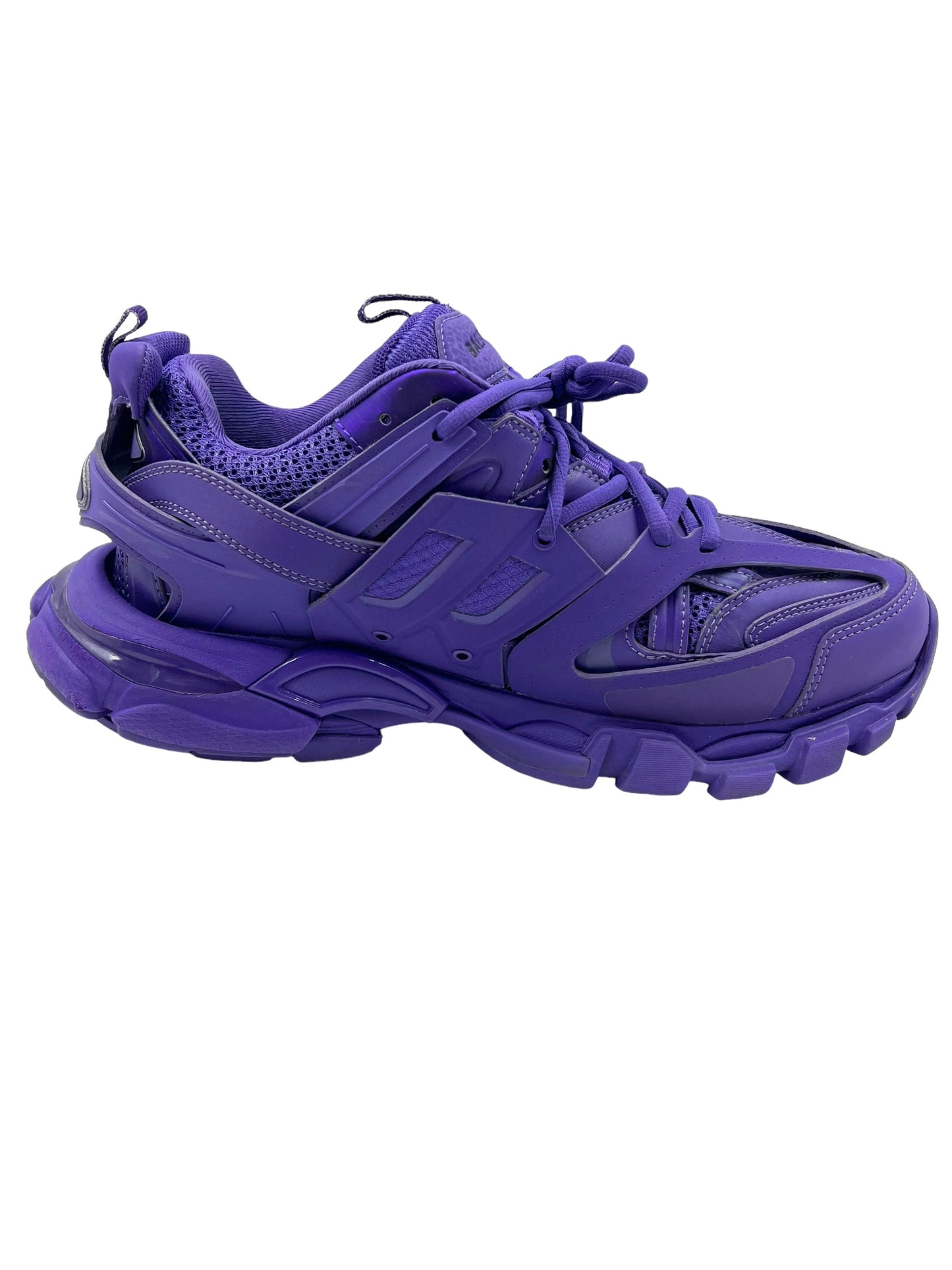 Balenciaga Size 41 Purple Leather Track Sneakers