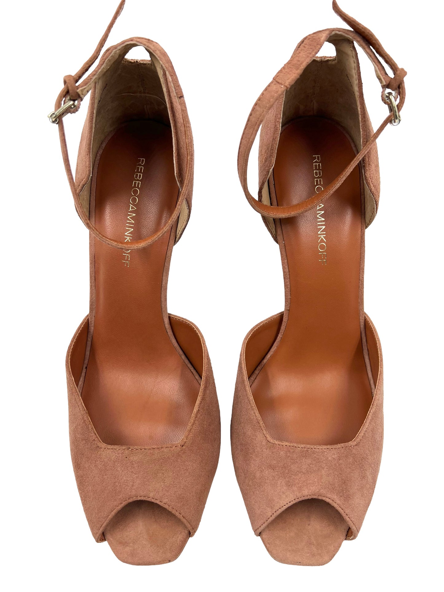 Rebecca Minkoff Size 10 Burnt Sienna Suede 'Ivy' Heels