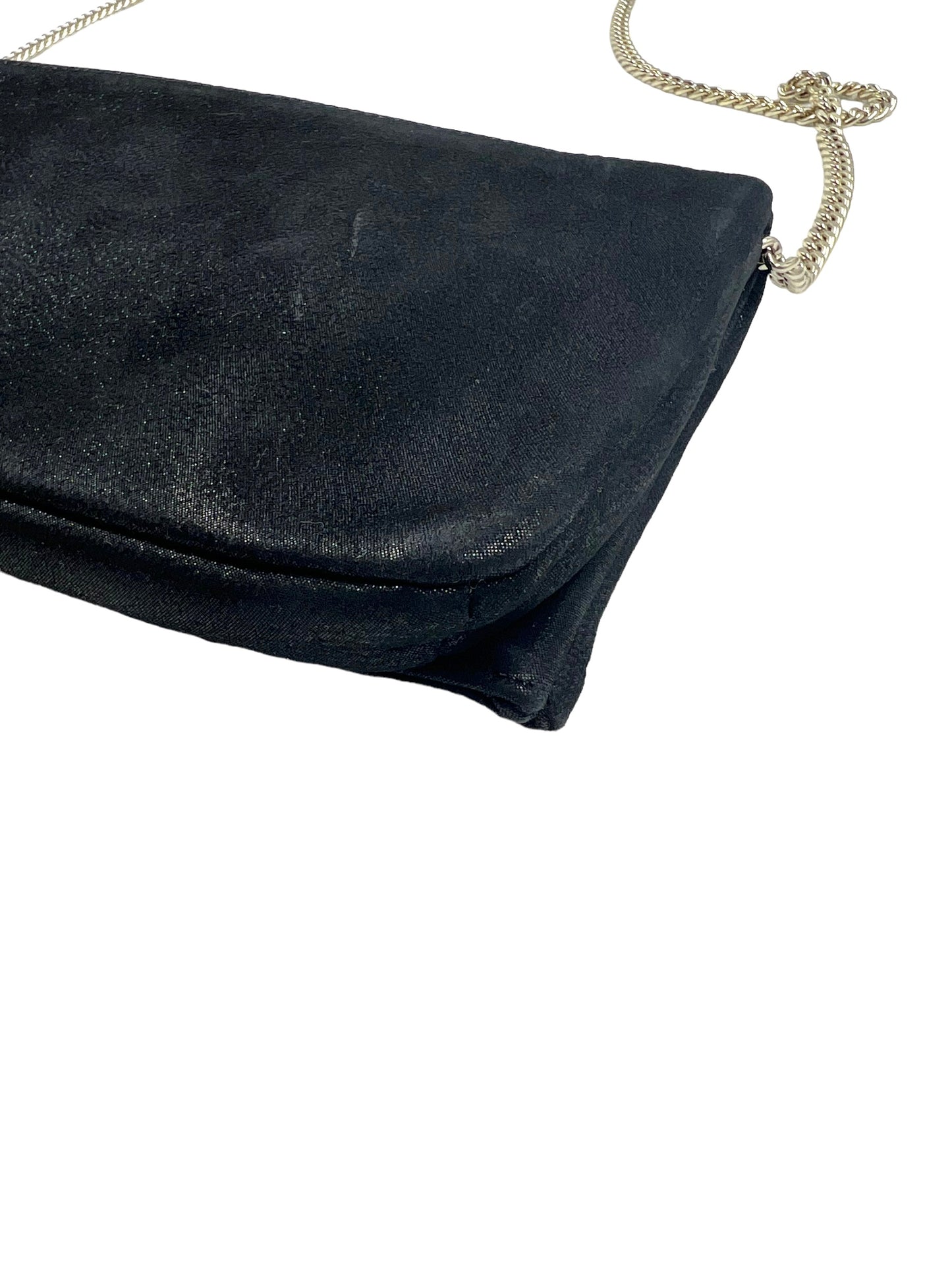 Reiss Black Beau Suede Clutch