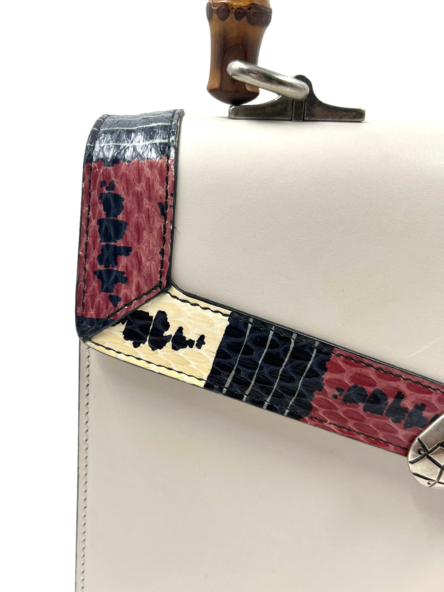 Gucci Cream Leather Small Lilith Top Handle Bag