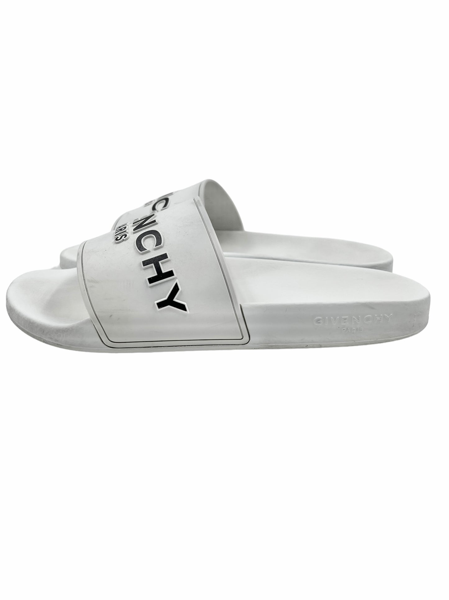 Givenchy Size 41 White Pool Slides