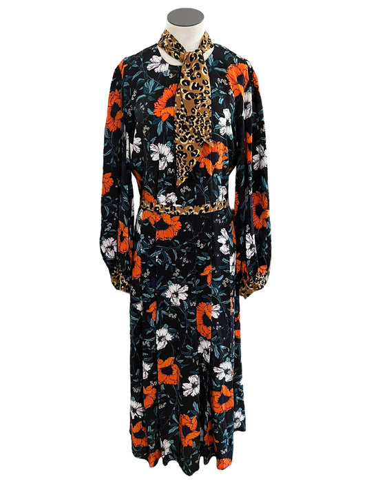 Hunter Bell Size 6 Silk Mixed Print Dress