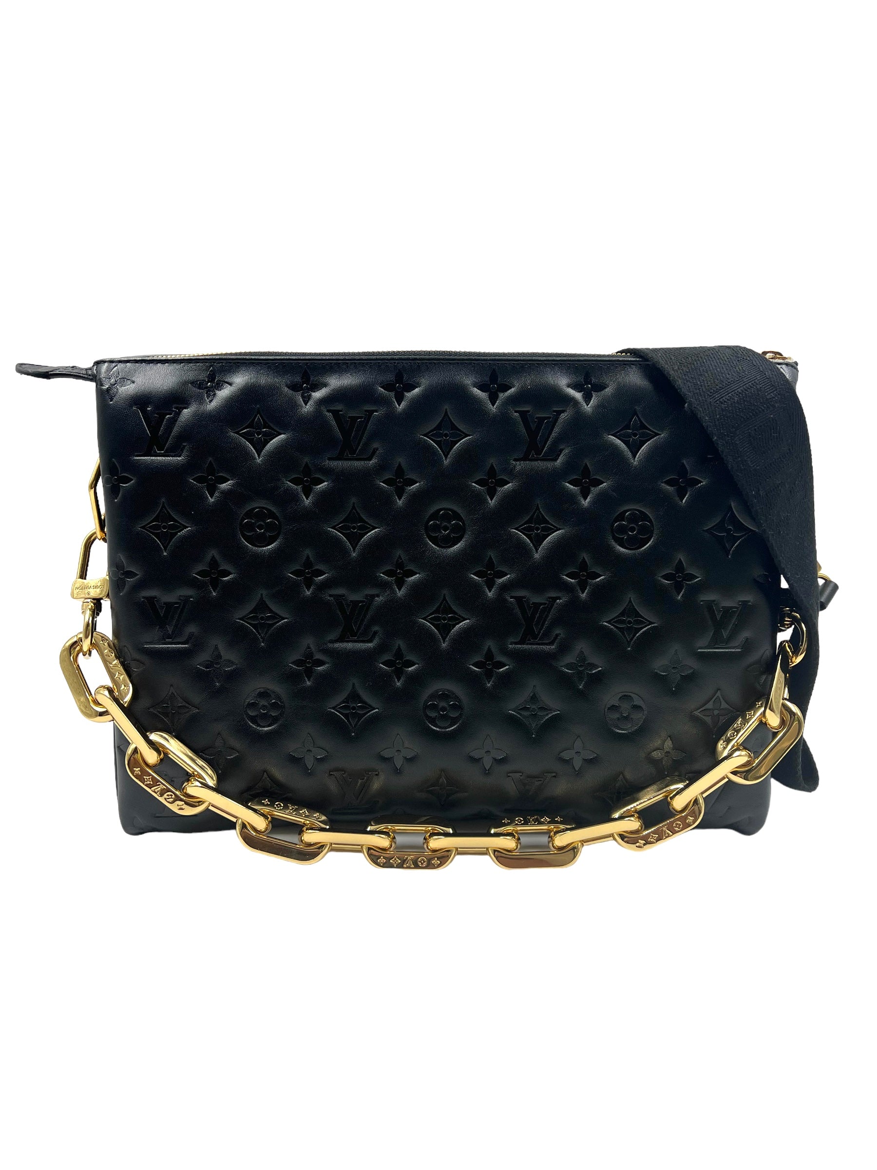Louis Vuitton Black Lambskin Coussin MM Shoulder Bag – Shop Luxe Society