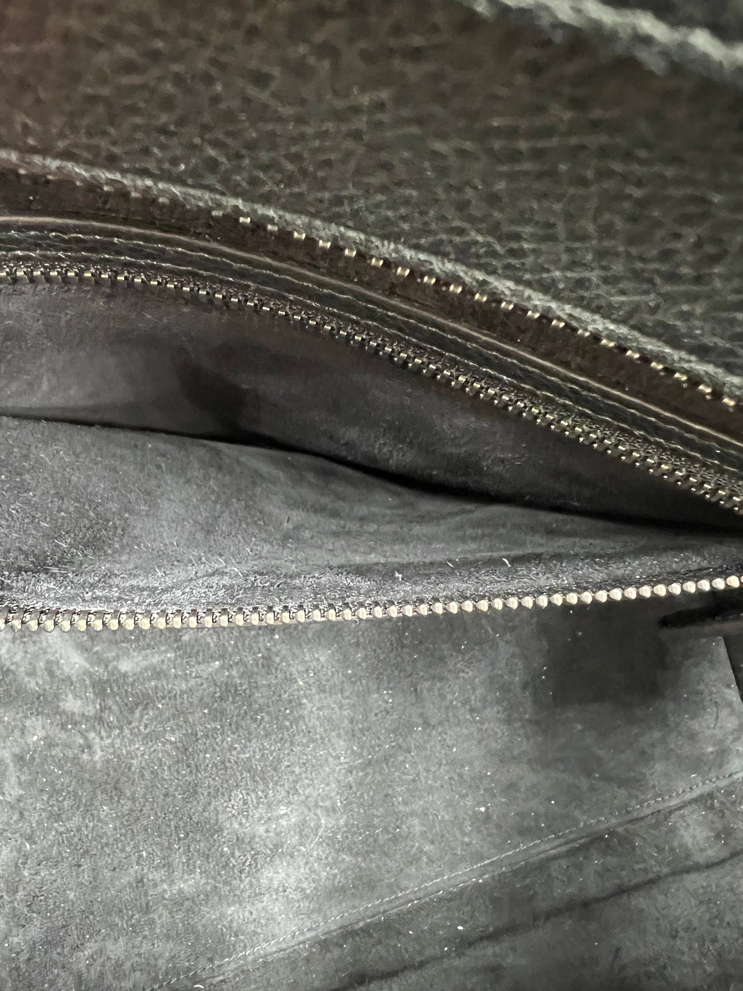 Celine Black Drummed Leather Mini Luggage Tote